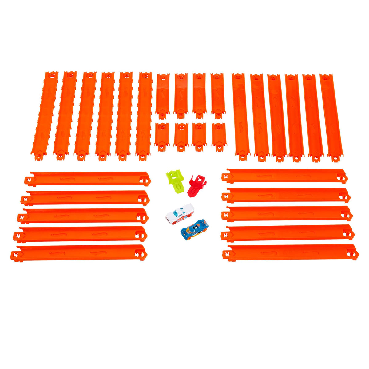 Hot Wheels Track Creator Deluxe Pack and 2 Toy Cars - JDW42
