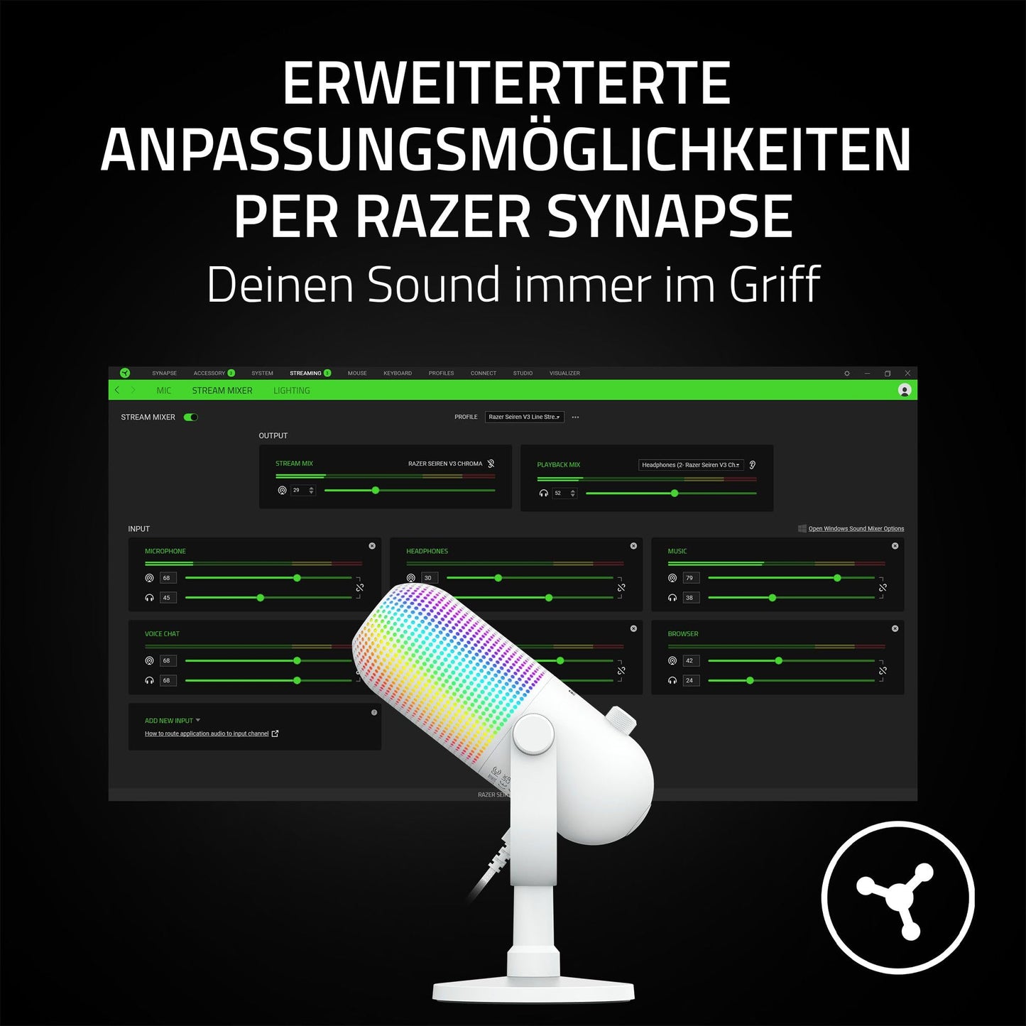 Razer Seiren V3 Chroma (RZ19-05060200-R3M1)