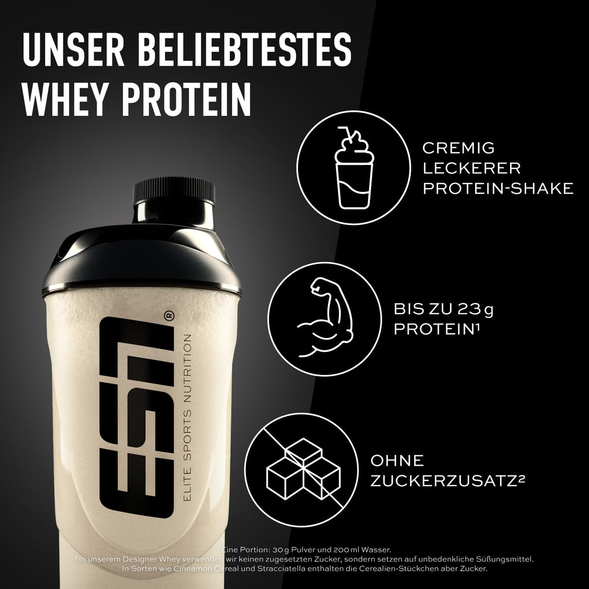 Pulbere de proteine ESN Designer Whey, Vanilie, 1 kg - FID20089