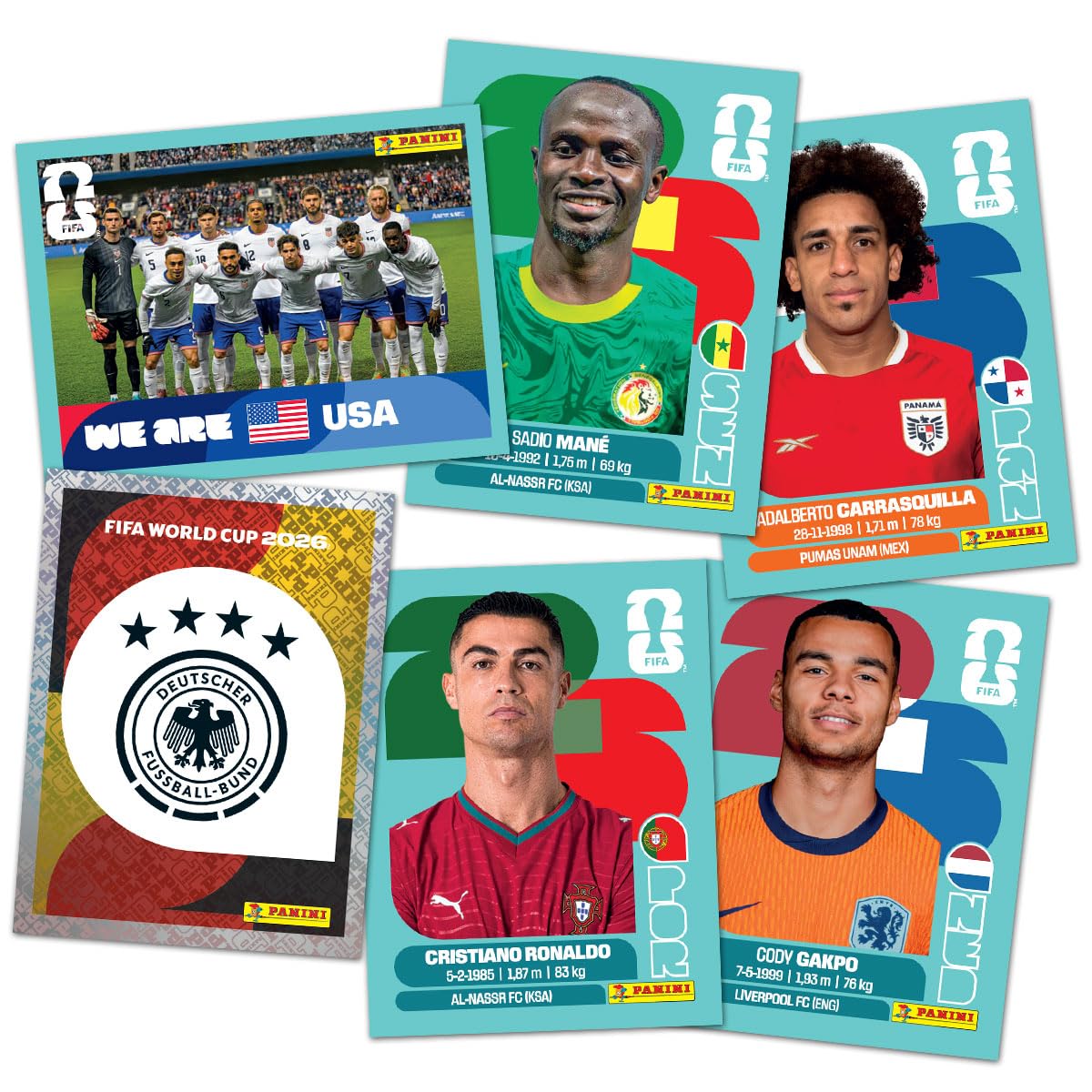 Panini - Colecție oficială de autocolante FIFA World Cup 2026™ (Cutie cu 100 de pungi) - 005460