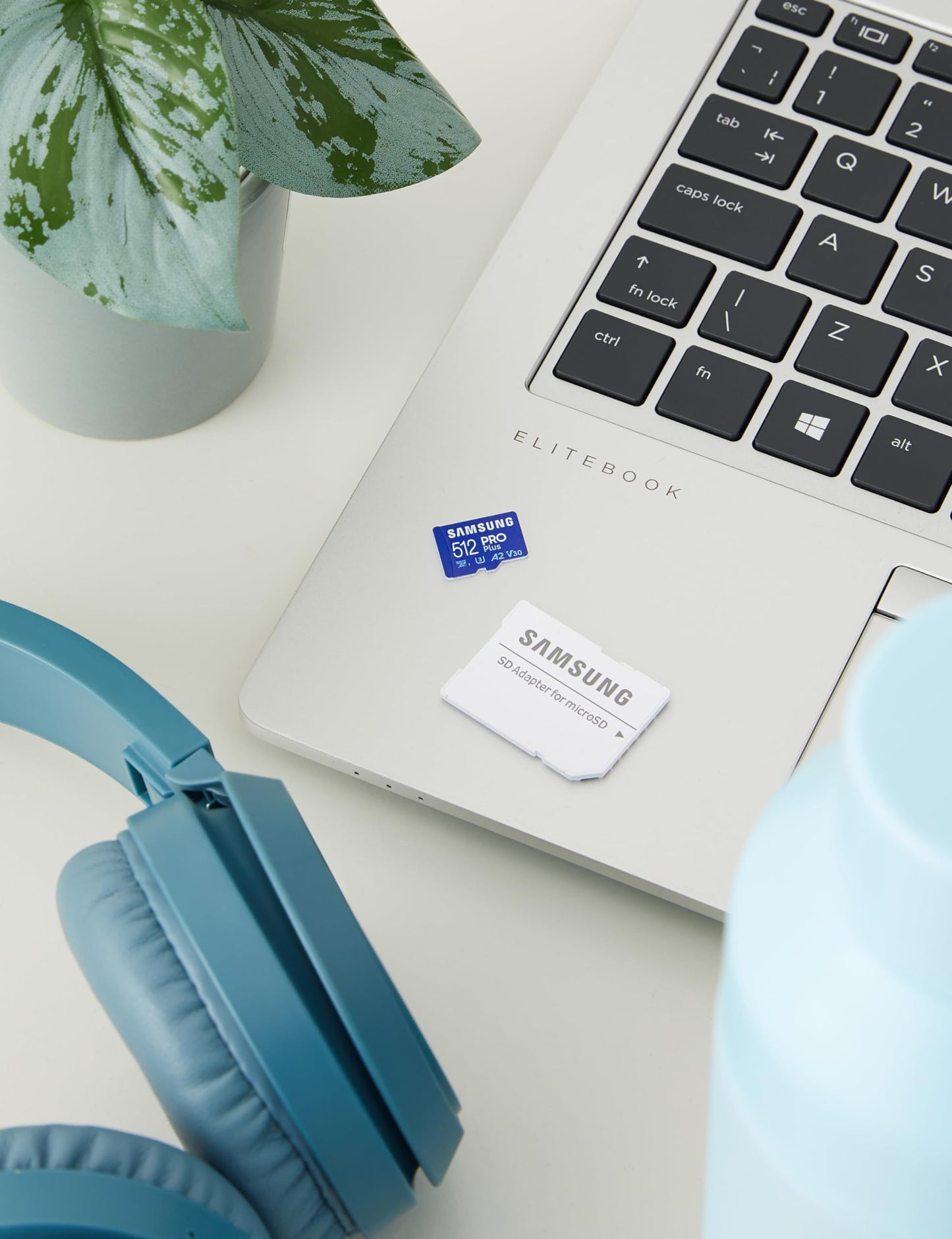 Samsung PRO Plus microSD card + SD adapter, 512 GB, for mobile gaming on smartphones, tablets and handheld consoles, UHS-I U3, Full HD & 4K UHD, 180 MB/s read, 130 MB/s write, MB-MD512SA/EU