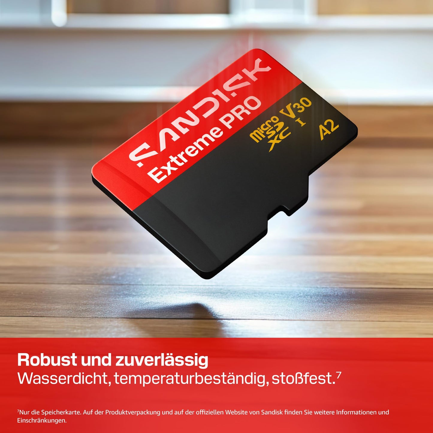 SANDISK Extreme PRO microSDXC 512GB. UHS-I card + SD adapter (up to 250 MB/s read, up to 170 MB/s write, 5K, 3K, 4K UHD, C10, V30, U3, A2) - SDSQXCJ-512G-GS6MA