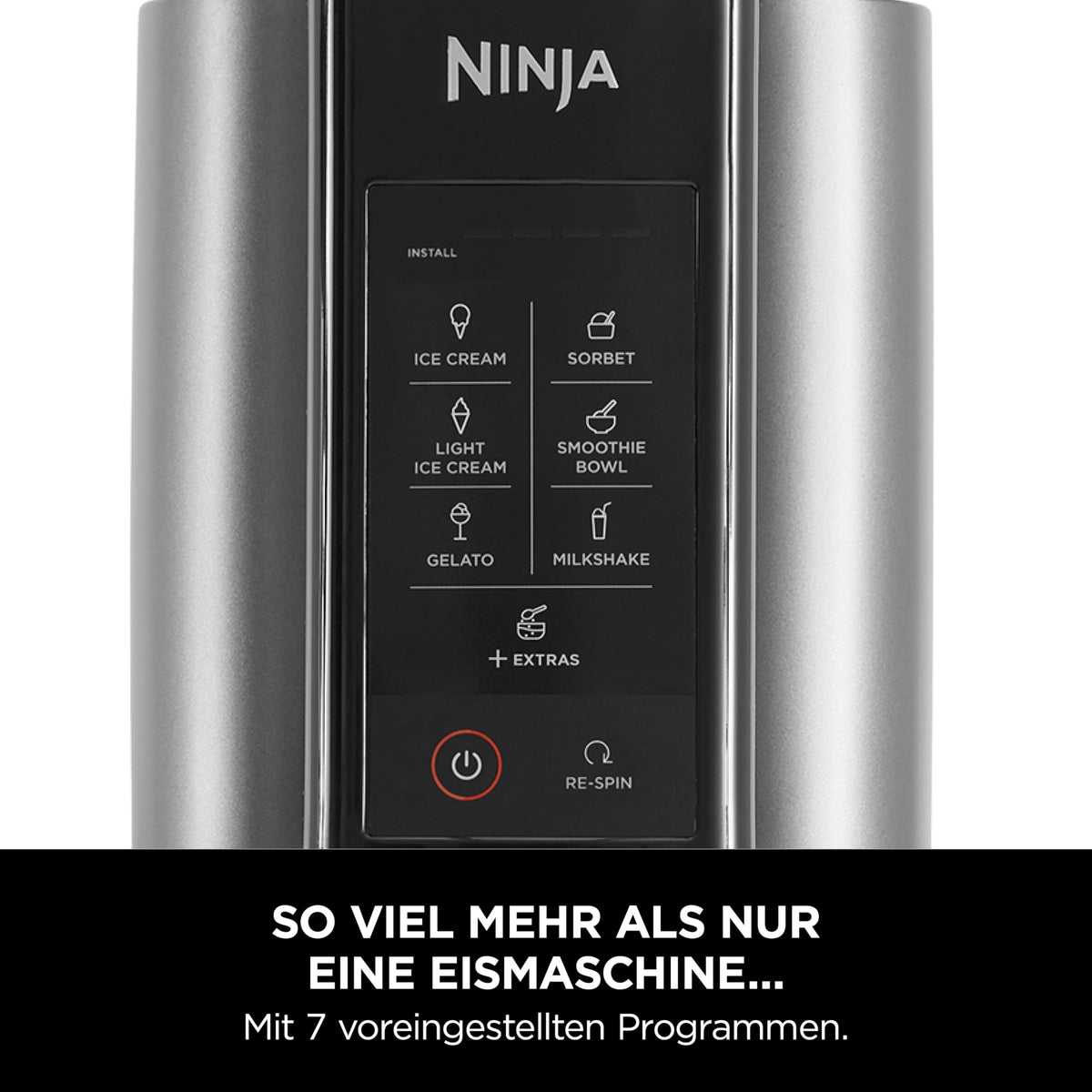 Ninja CREAMi Ice Cream Maker & Dessert Maker with 2 Containers, NC302EU