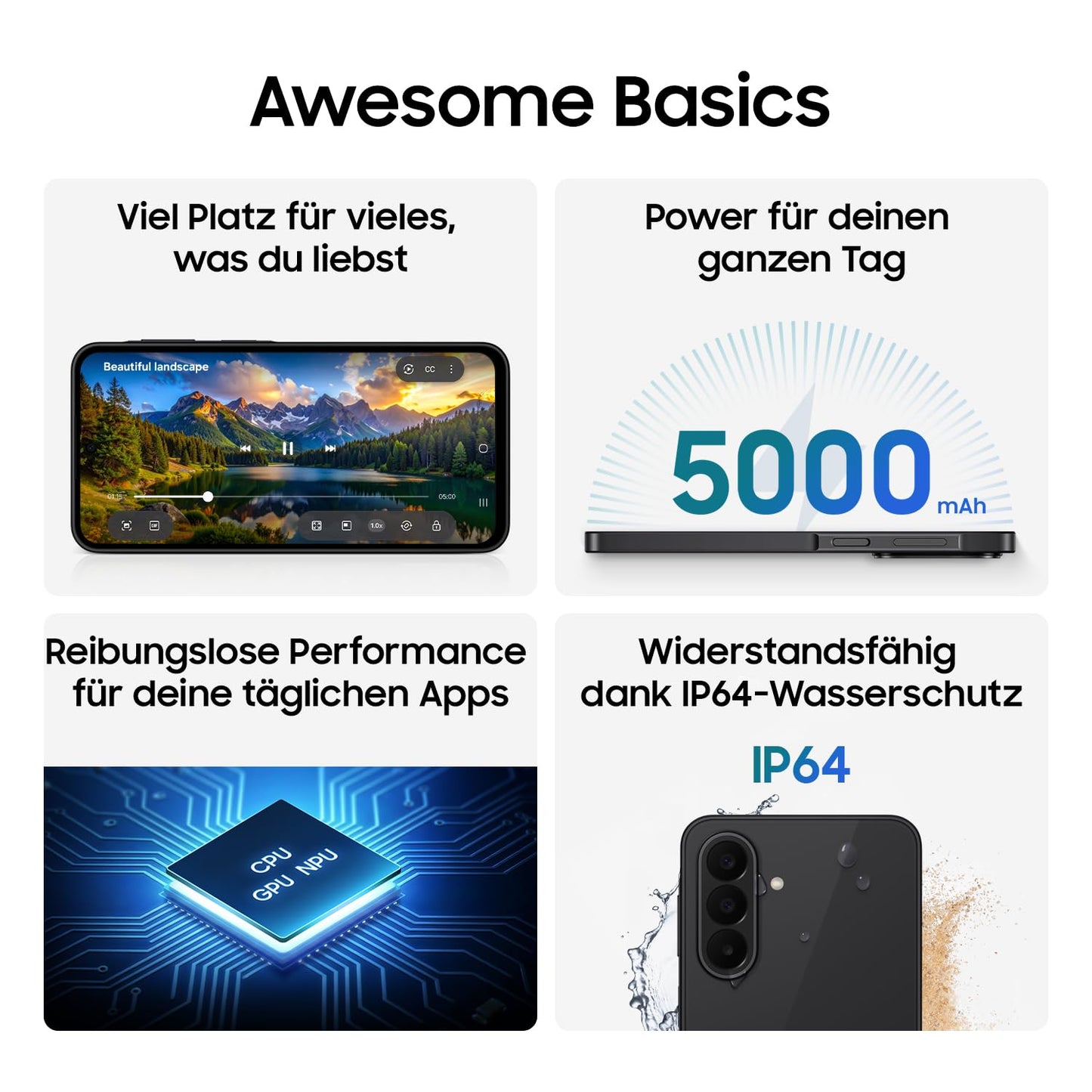 Samsung Galaxy A27 5G smartphone with AI functions, mobile phone, blue, 128 GB - SM-A276BZBBEUB