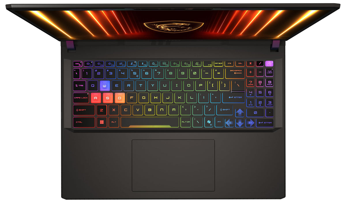 MSI Vector A16 HX, Gaming Laptop, 16" QHD+ 240 Hz Display, AMD Ryzen 7 8840HX, NVIDIA GeForce RTX 5070 Ti, 16 GB DDR5, 1 TB SSD, Windows 11 Home, QWERTZ Keyboard, Cosmos Gray, A8WHG-018 - 0015MM-018