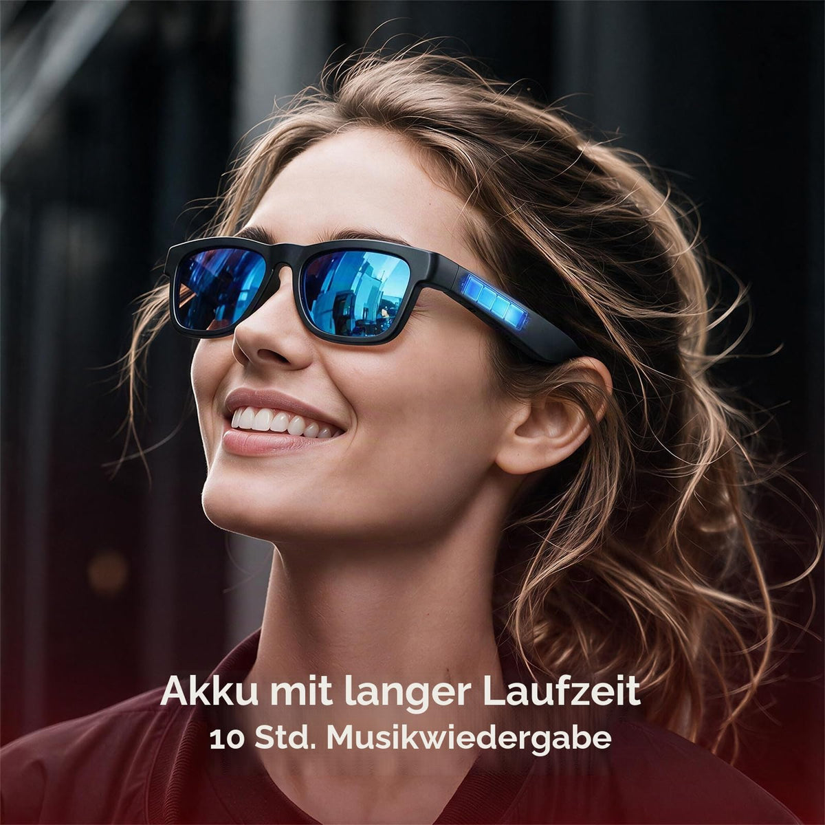 OhO Open Ear Smart Glasses, UV400 Z87.1 Lightweight Bluetooth Sunglasses - A8