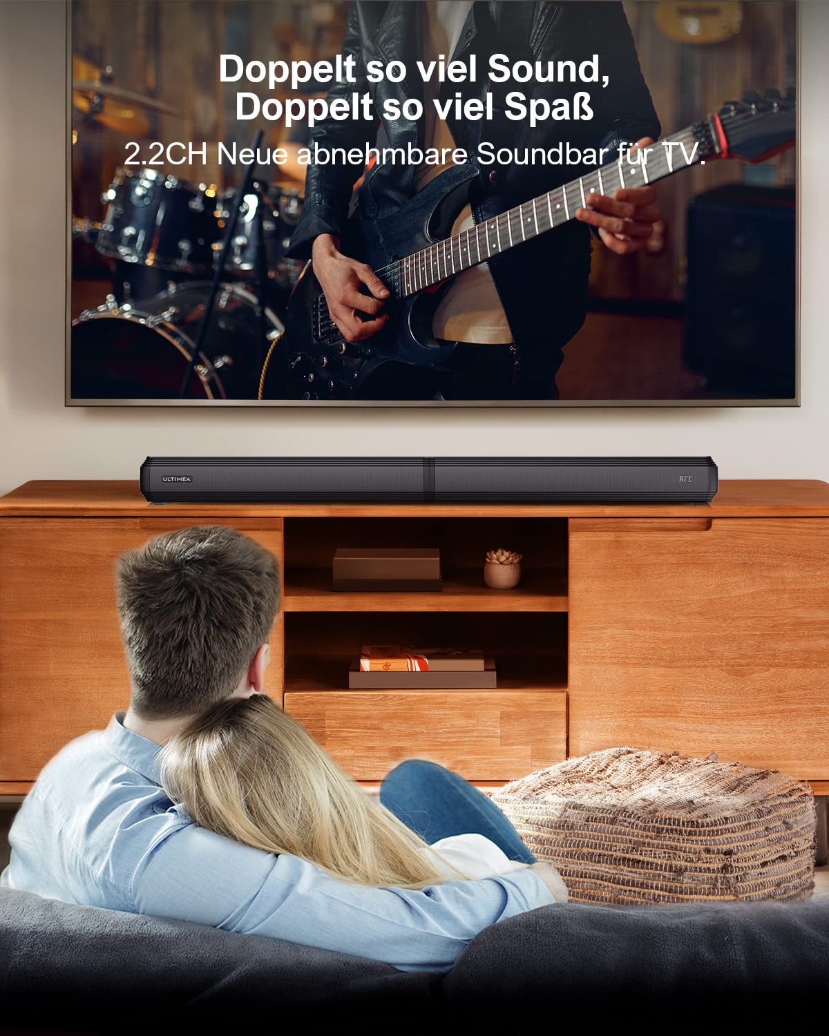 ULTIMEA Apollo S40 Pro 2.2 Soundbar for TV devices, divisible 2-in-1 soundbar - U3301