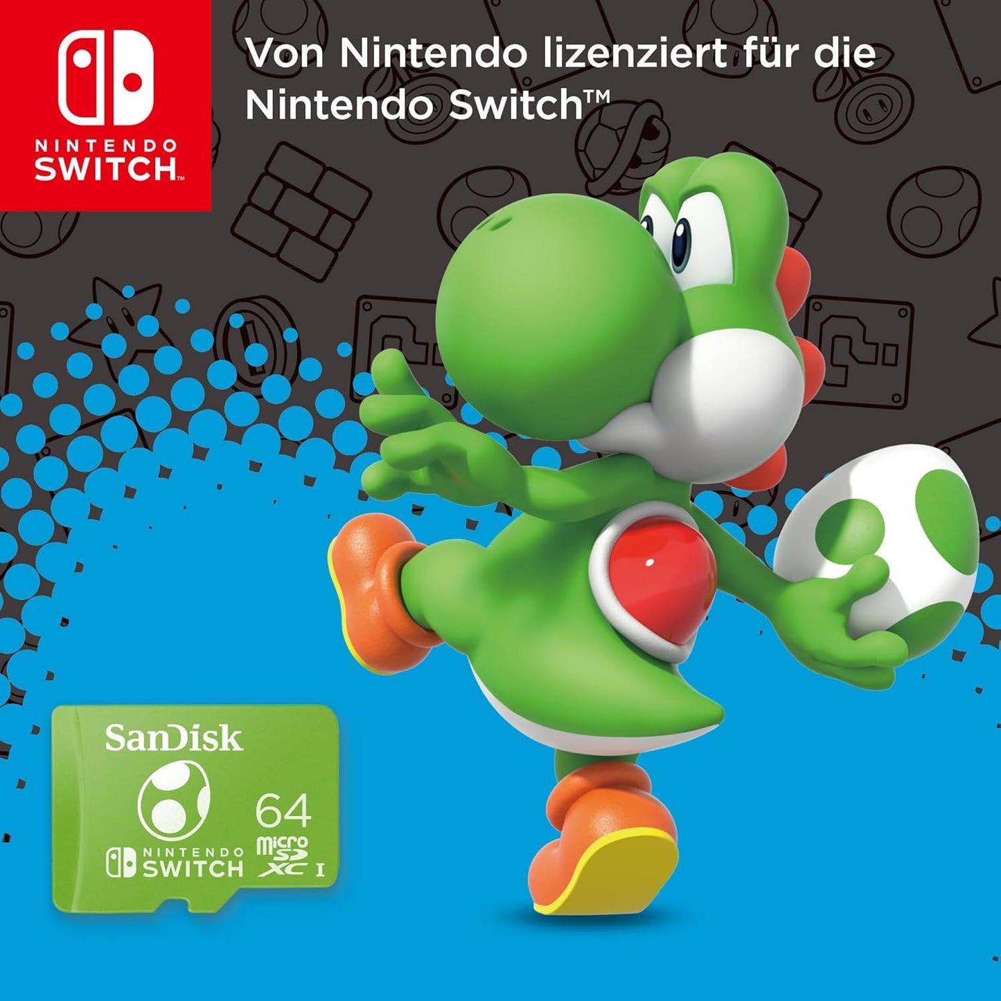 SANDISK microSDXC UHS-I Memory Card for Nintendo Switch - SDSQXAO-064G-GN6Z2