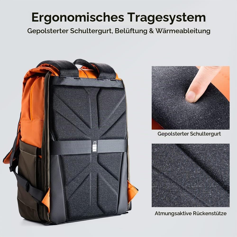 Rucsac foto K&F CONCEPT 20L, rucsac mare pentru laptop de 15,6 inch - KF13.087AV1