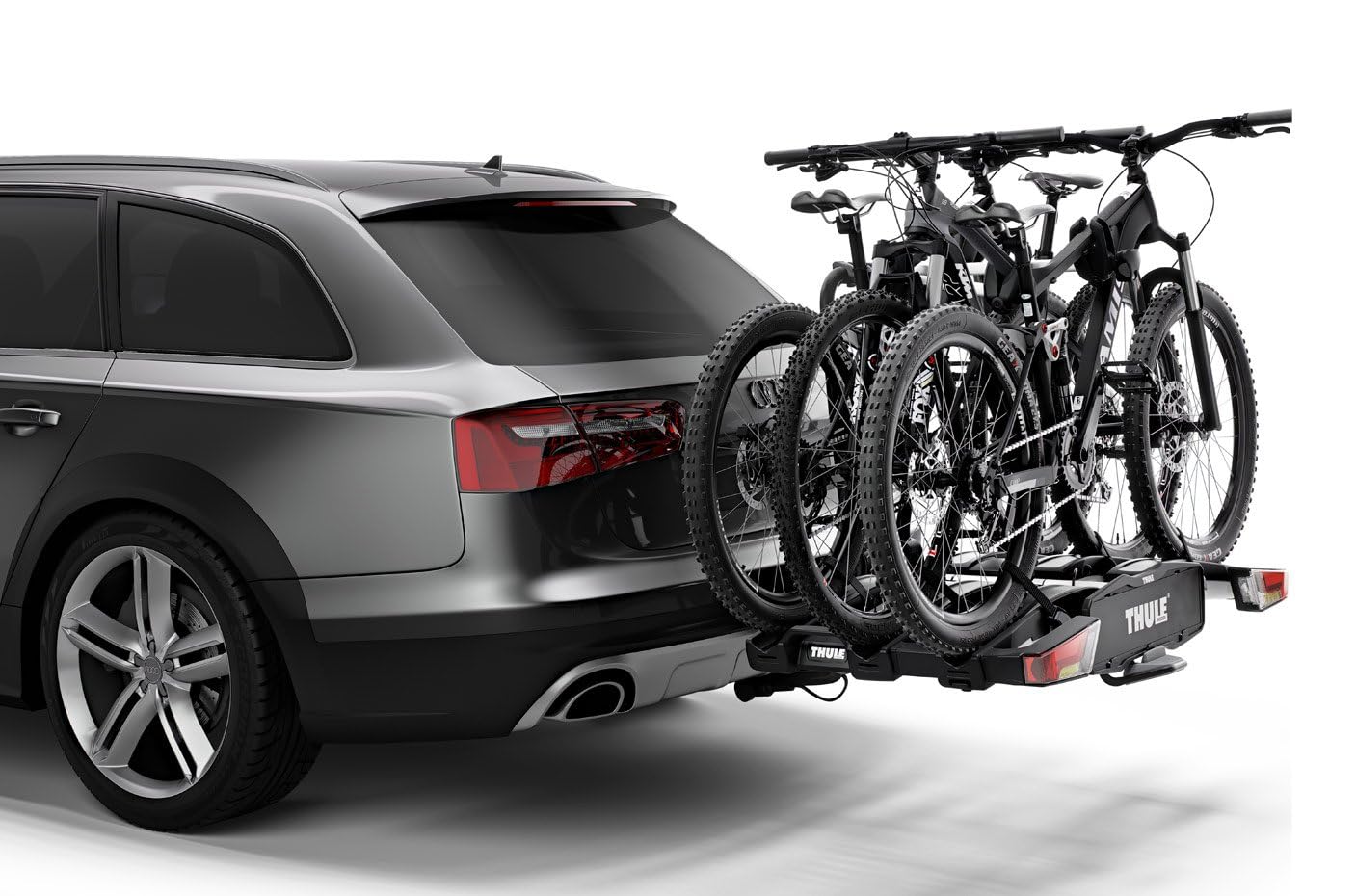 Thule EasyFold XT bicycle carrier, bicycle carrier towbar black/aluminum, 2 bikes - 933100