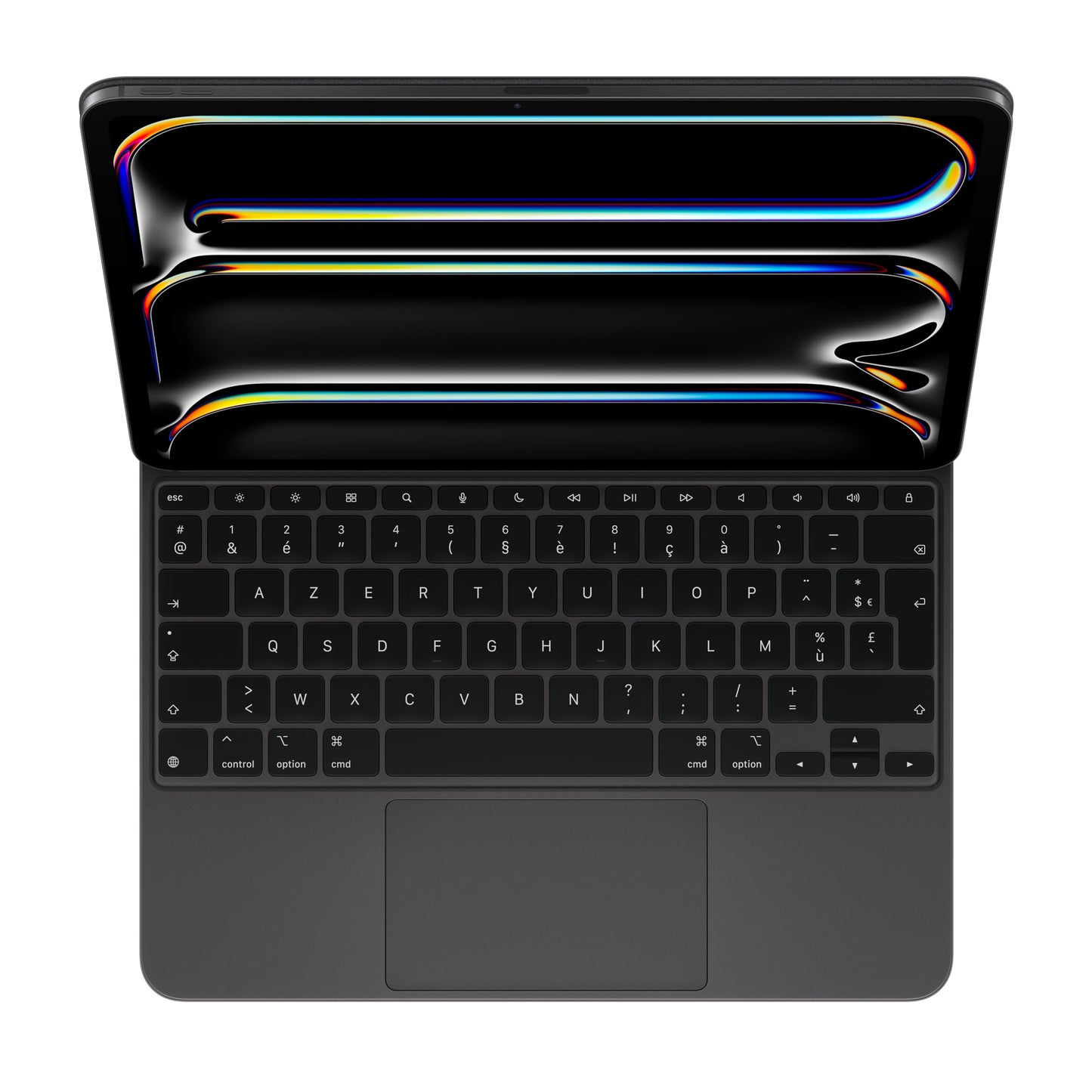 Apple iPad Magic Keyboard Case for the 13'' iPad Pro (M4) for comfortable typing, integrated trackpad, row of function keys, French - Black  - MWR53F/A