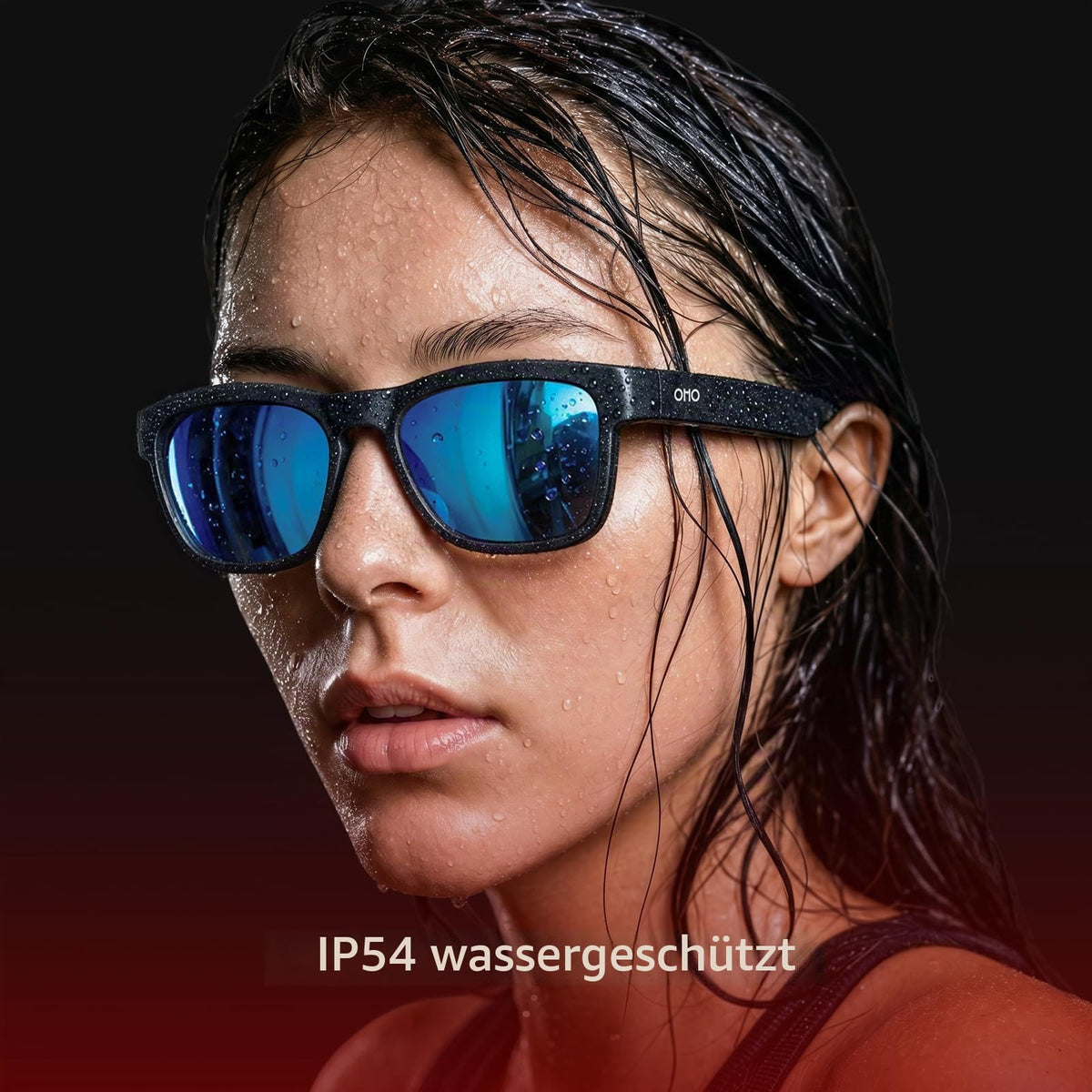 OhO Open Ear Smart Glasses, UV400 Z87.1 Lightweight Bluetooth Sunglasses - A8