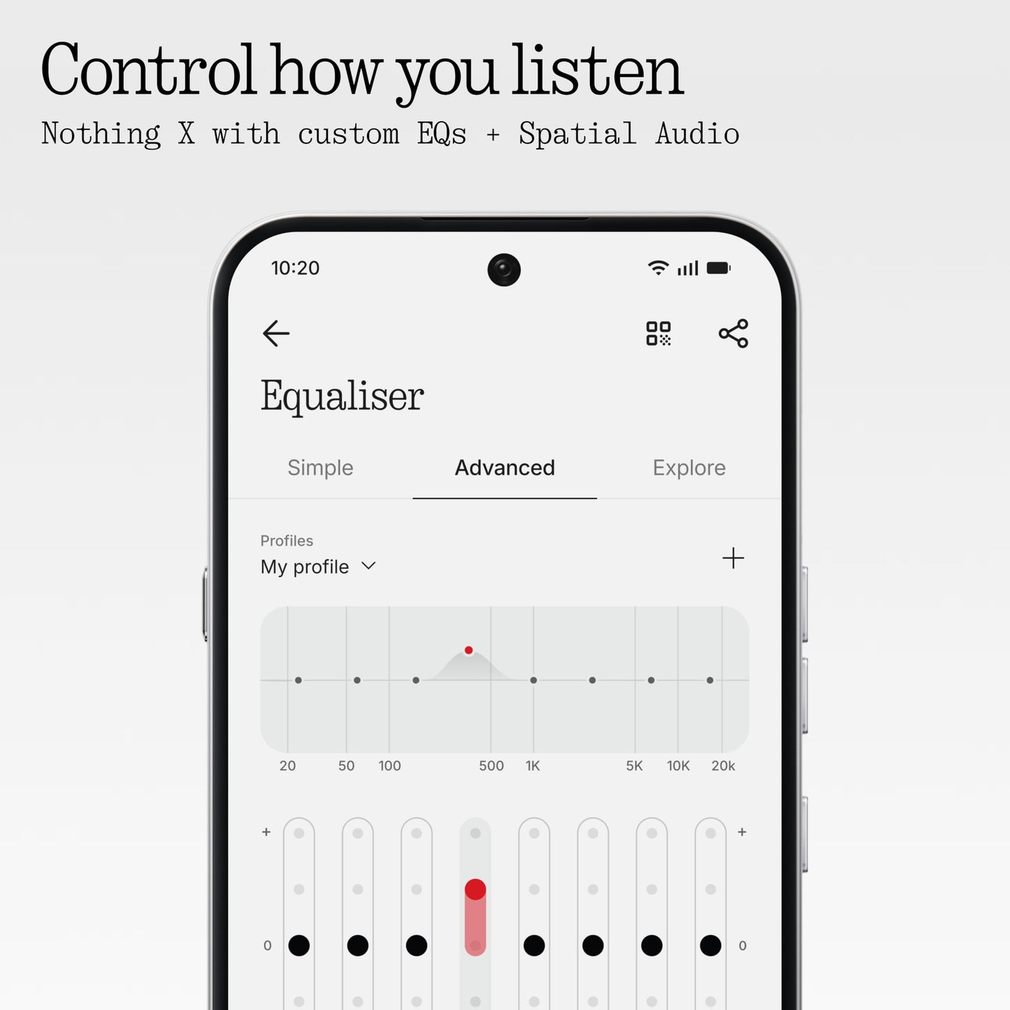 Nothing Ear (3a) sound-balancing earbuds, 45dB Hybrid ANC, high-resolution audio with 12mm dynamic bass boost, 6 microphones for clear calls and recordings