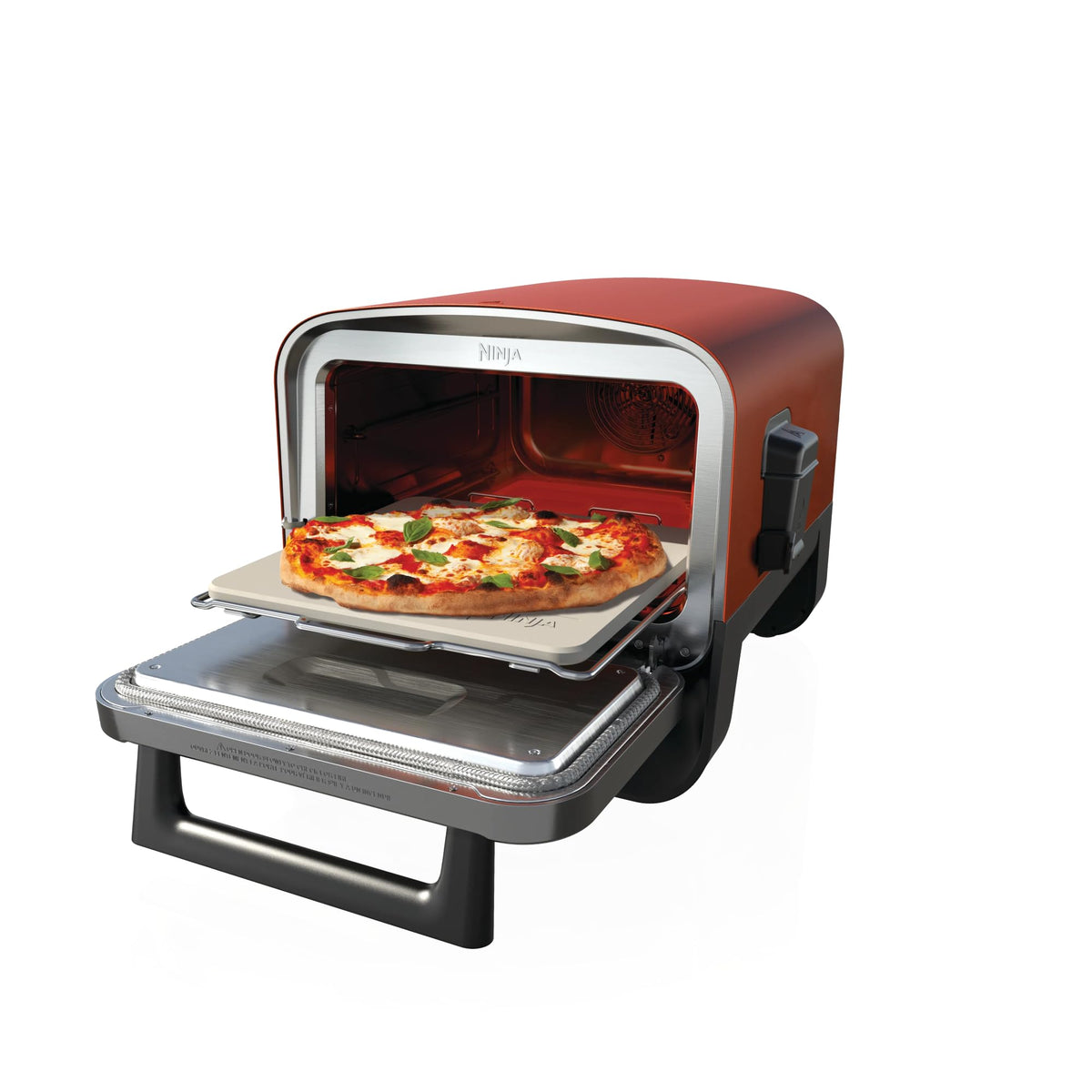 Ninja Woodfire Outdoor Oven, 8-in-1 Pizza Oven, BBQ Smoker with Grilling Rack - OO101EU