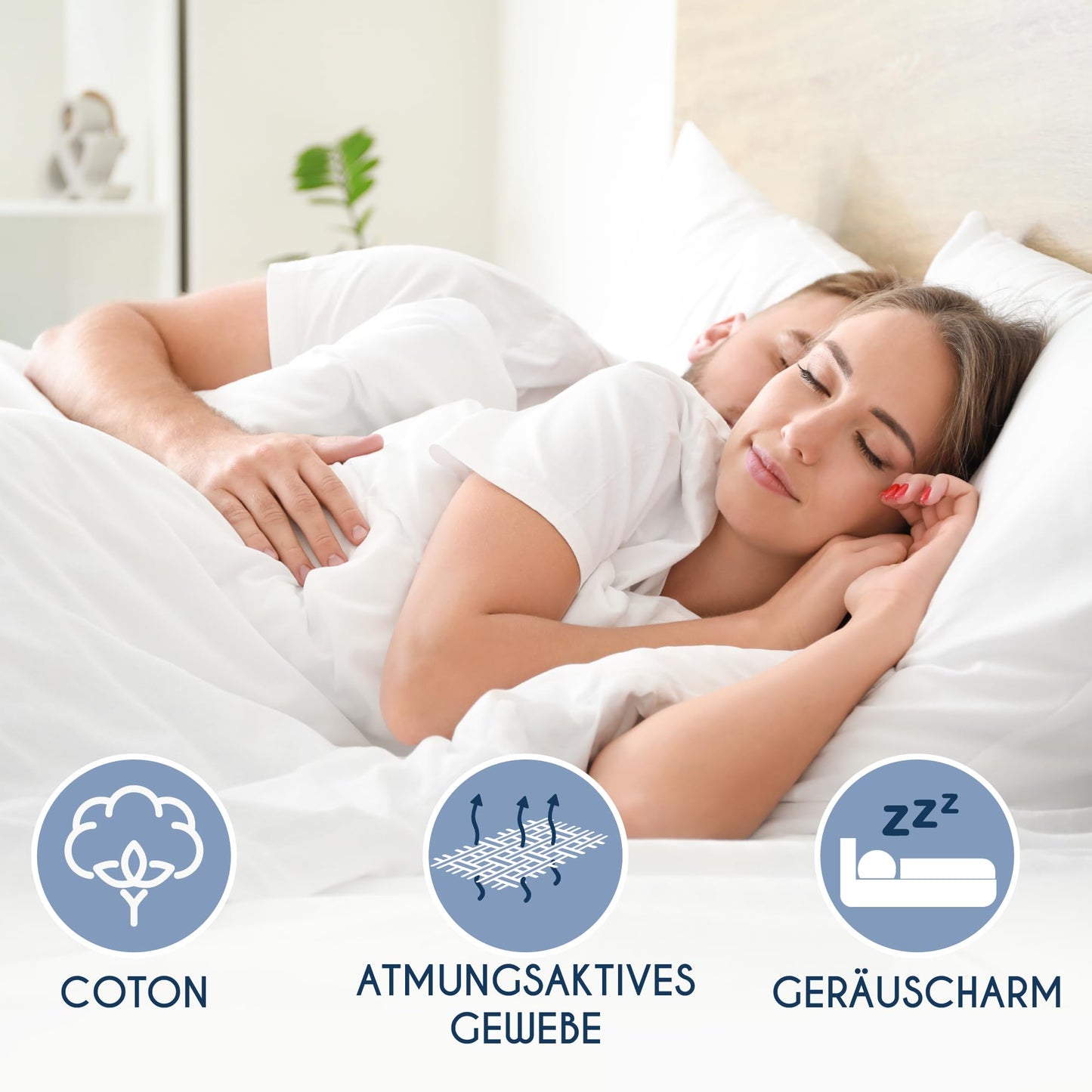 Dreamzie mattress protector 160x200 cm waterproof - mattress protector soft, hypoallergenic and breathable - Oeko-Tex certified - DZ_PM_160x200_V2