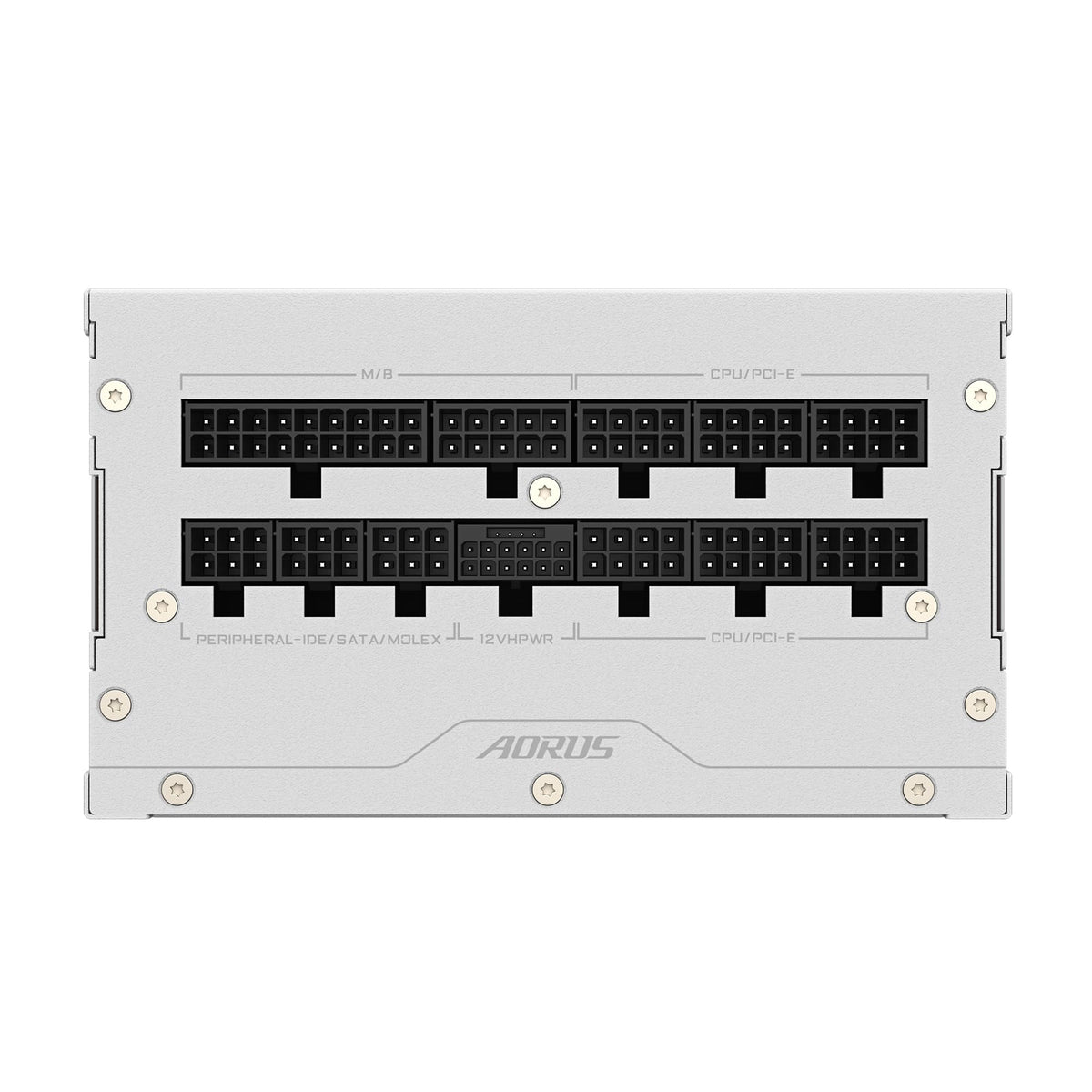 GIGABYTE AORUS Elite P1000W Ice Sursă de alimentare - PCIe 5.0, 80 Plus Platinum, design complet modular, ventilator de 120mm, compatibil cu ATX 3.0, priză EU - GP-AE1000PM