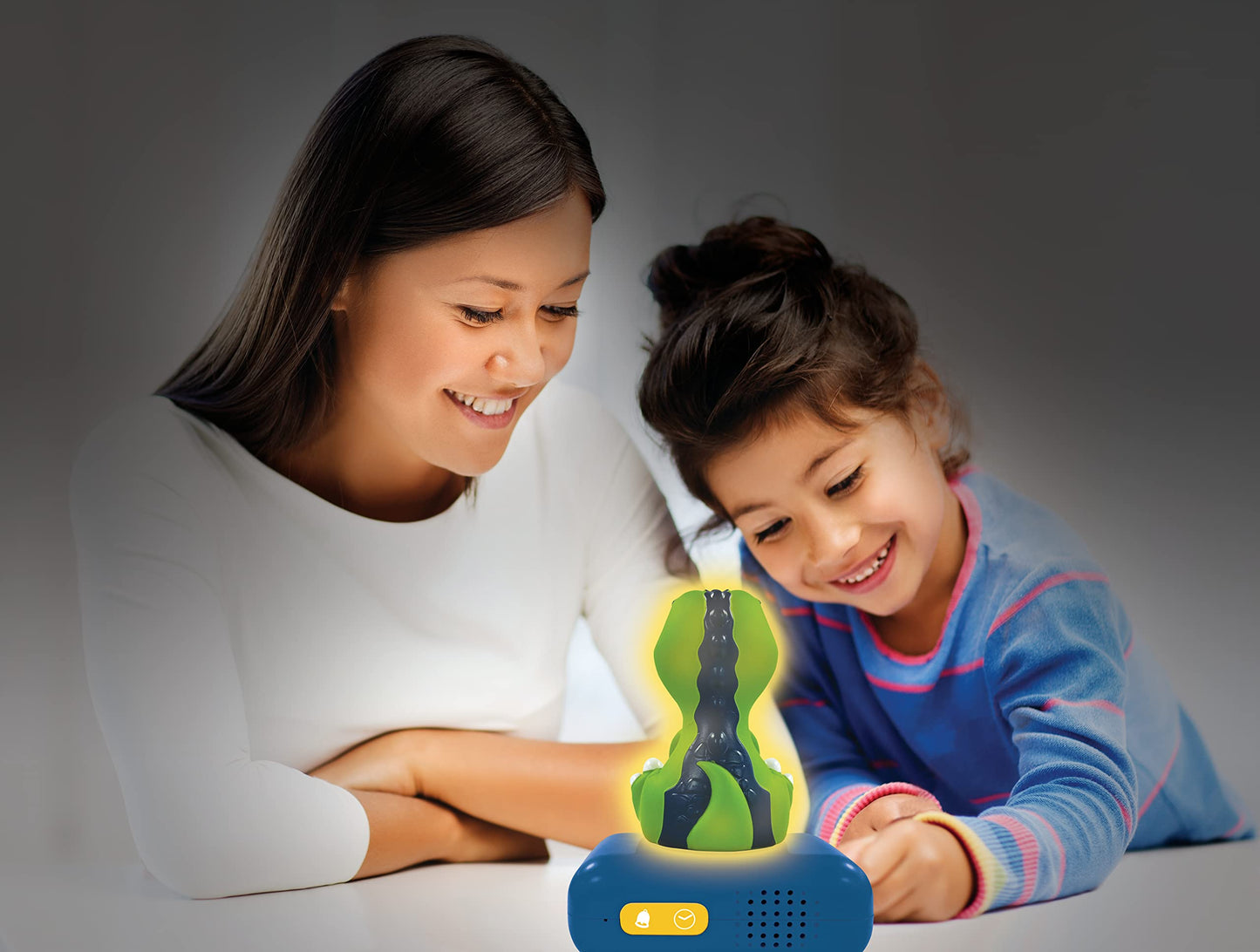 Lexibook, Dinosaur, Night Light Alarm Clock, Sounds and Melodies, LCD Backlight, Light Indicator, Snooze, Blue/Green, RL800DINO