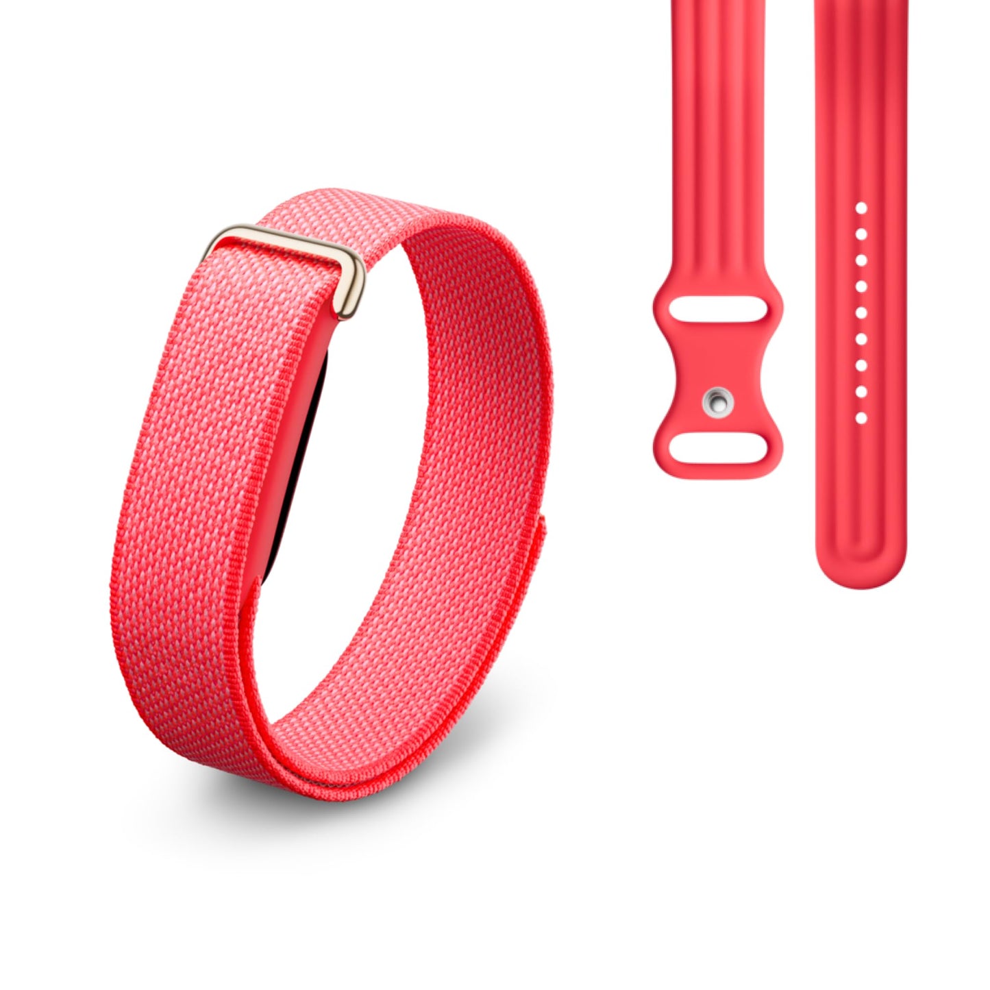 Google Fitbit Air - activity tracker without display with fitness tracking, heart rate measurement - compatible with iOS and Android - Berry + sports armband for the Fitbit Air - Berry, S