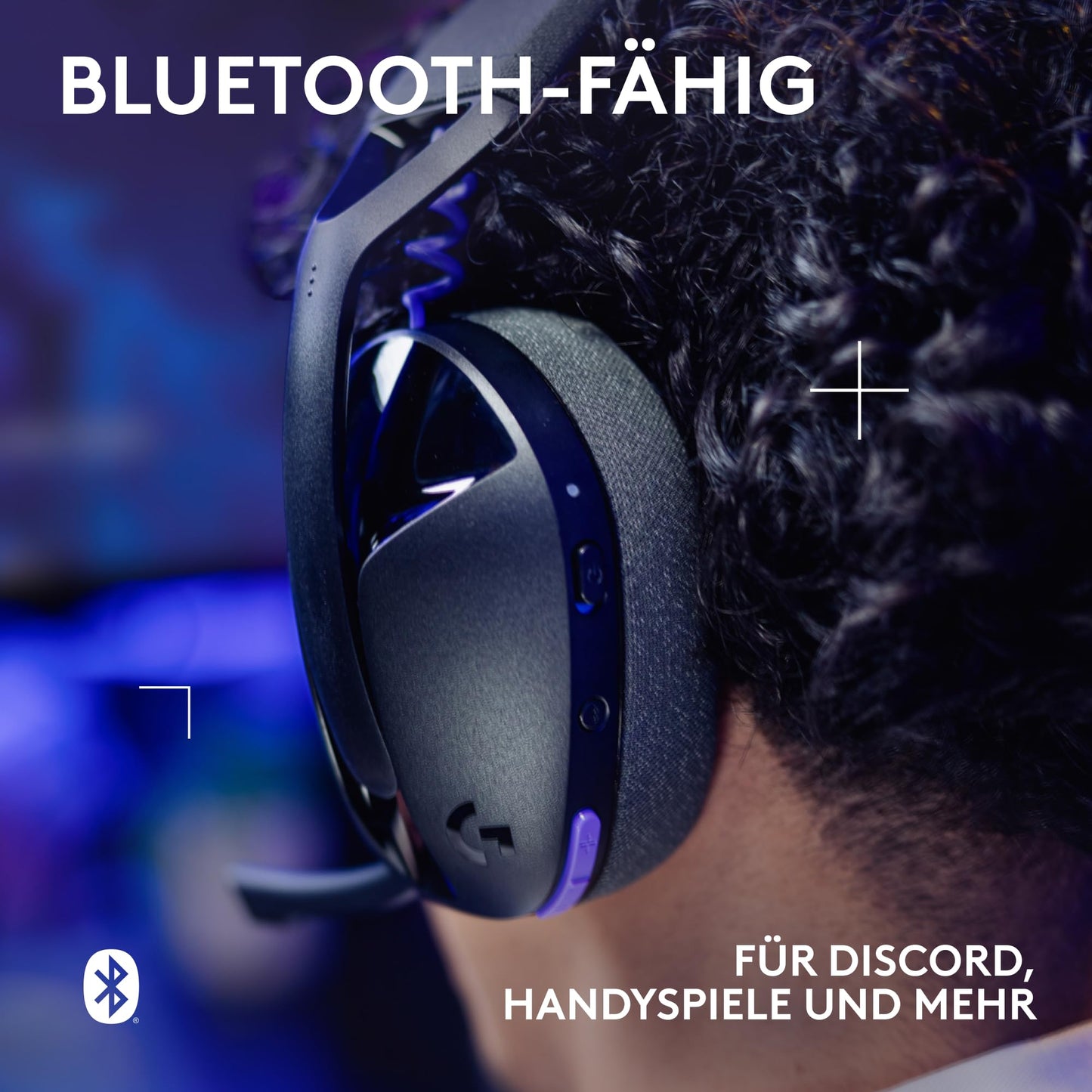 Logitech G G321 Lightspeed Wireless Bluetooth Gaming Headset, Dynamic Comfort and Fit, 16kHz Oscillating Microphone, 20+ Hour Battery Life, PC, PS4, PS5, Nintendo Switch, Mobile Device - Black - 981-001563