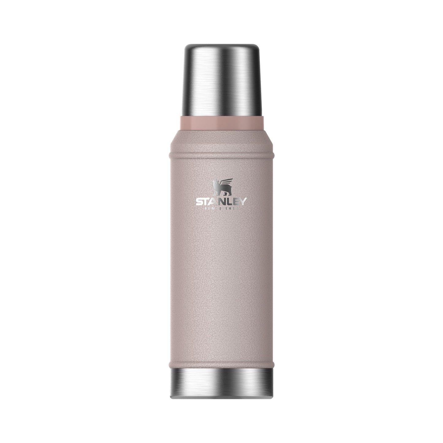 Stanley 1913 Classic Legendary Thermos Flask 0.94L - Keeps Hot or Cold for 24 Hours - Dishwasher Safe - Lid Serves as a Mug - Vacuum Flask BPA Free - Stainless Steel Thermos Flask - Rose Quartz - 100000117255