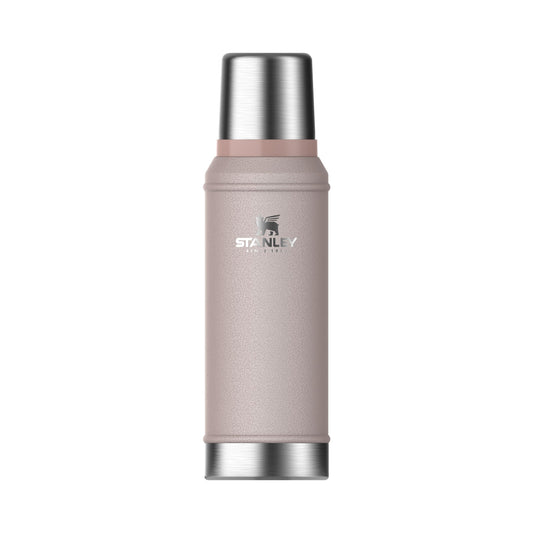Stanley 1913 Classic Legendary Thermos Flask 0.94L - Keeps Hot or Cold for 24 Hours - Dishwasher Safe - Lid Serves as a Mug - Vacuum Flask BPA Free - Stainless Steel Thermos Flask - Rose Quartz - 100000117255