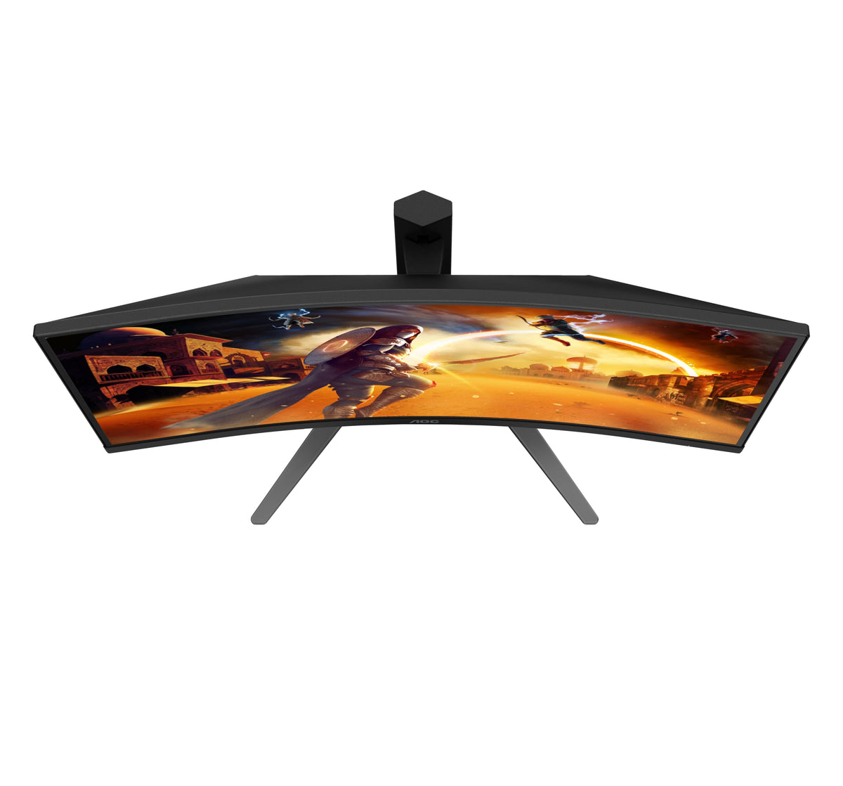 AOC CQ27G4Z2 Monitor Curved de 27 inch, WQHD, 250Hz, Fast VA Panel, 1ms GtG, Adaptive Sync, HDR400, FreeSync Premium, ajustare pe înălțime, (2560x1440 HDMI 2X 2.0 DP 1x 1.4) Negru