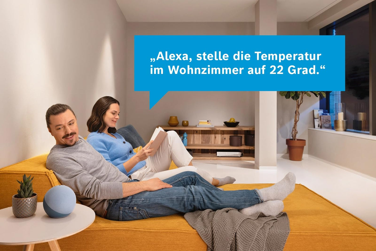 Bosch Smart Home Starter-Paket Raumklima II, control eficient al climatului interior și încălzire eficientă din punct de vedere energetic, compatibil cu Apple Homekit, Amazon Alexa și Google Assistant - 8750002655