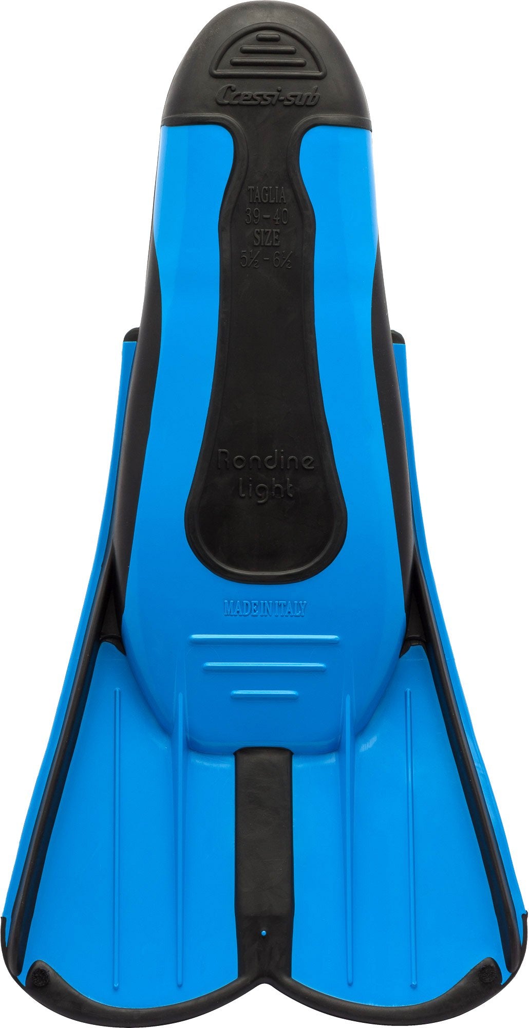Cressi Light Fins short fins - travel-friendly snorkeling fins - efficient muscle training - robust swimming fins - blue - 37/38 - DP182037