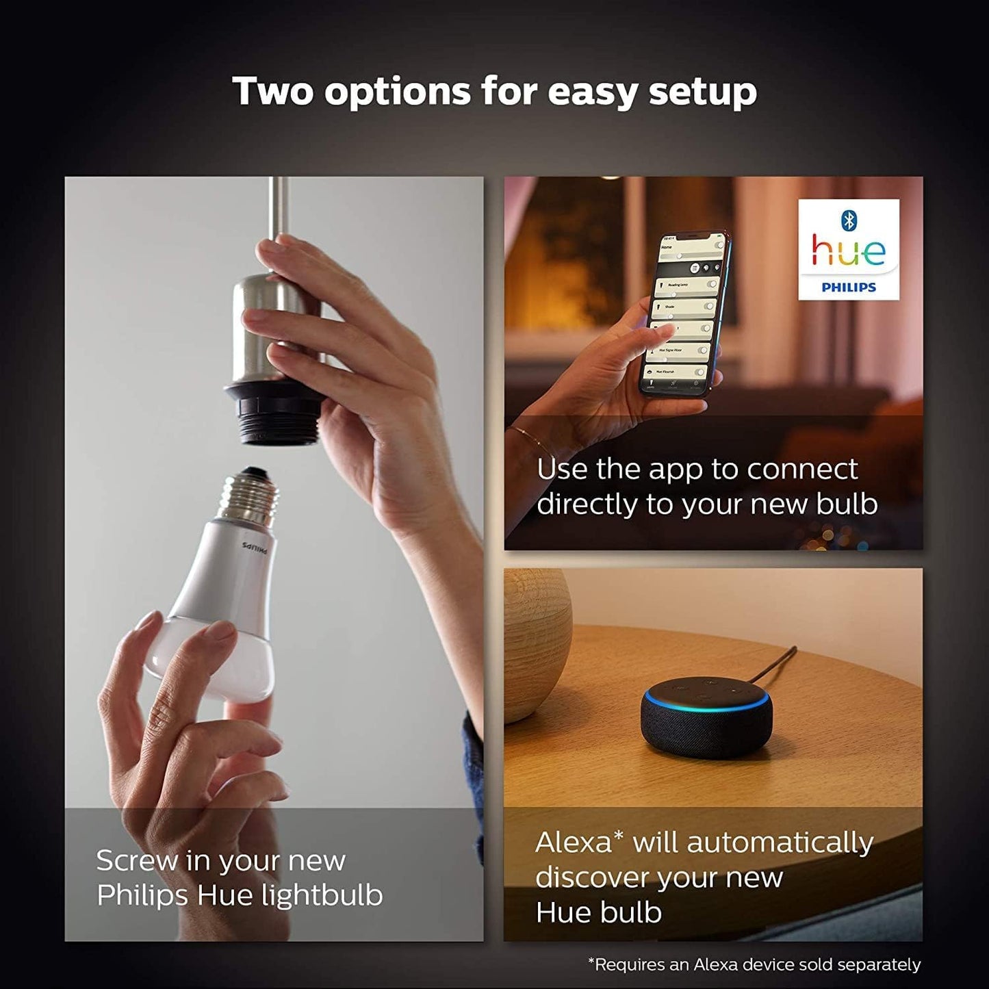 Philips Hue White E27 Pack of 2 929001821623