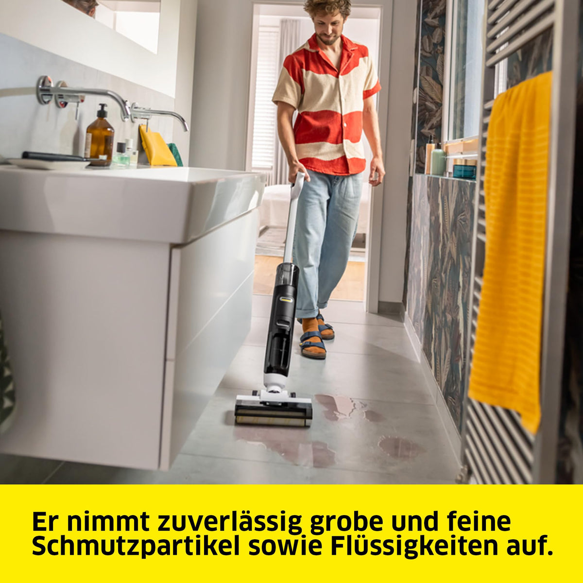 KÄRCHER Cordless Vacuum Mop FCV 3, 3-in-1 Xtra!Clean Function - 1.056-122.0
