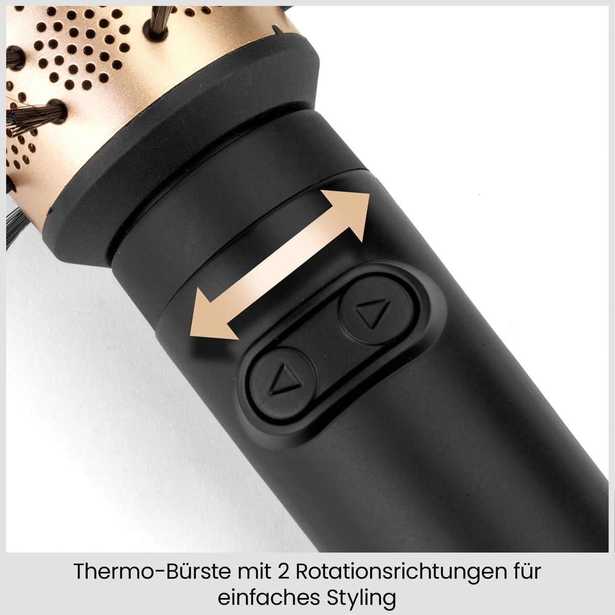 BaByliss Big Hair Luxe Perie rotativă cu aer cald, perie de uscare cu 4 accesorii pentru îndreptare, periere și volum, perie de uscare luxoasă pentru strălucire și netezire, câștigătoare a testelor, AS970E