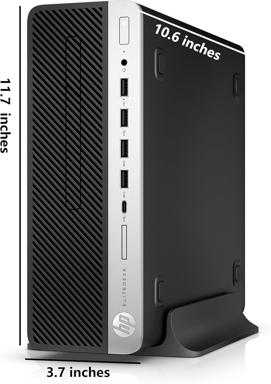 HP EliteDesk 705 G4 SFF Desktop PC, AMD Ryzen 3 Pro 2200, 8 GB RAM, 256 GB SSD, WiFi, Bluetooth, US QWERTY Keyboard, Windows 11 Pro (Refurbished)