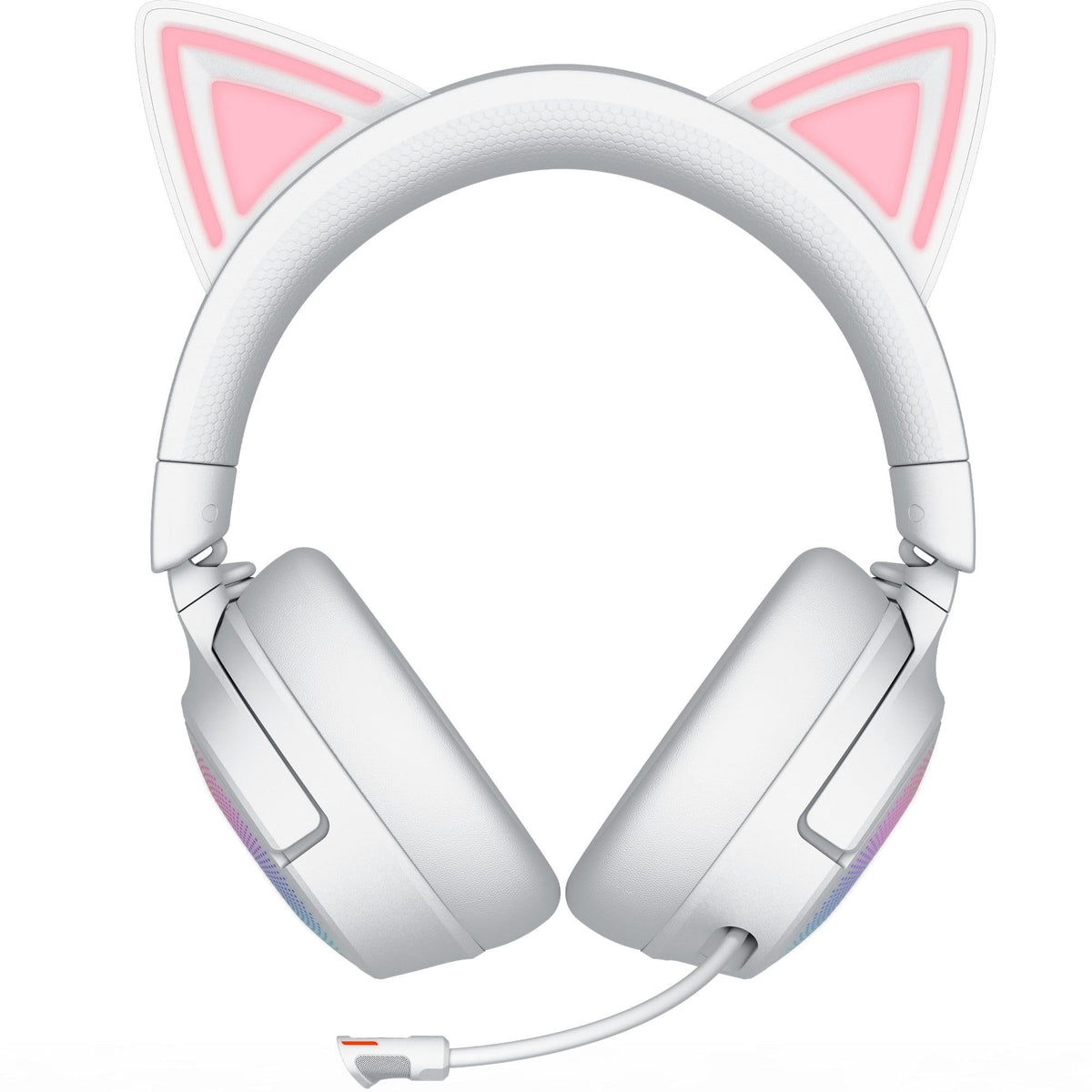 Razer Kraken Kitty V3 Pro - Wireless RGB Kitty Headset for Gaming - Reactive Streaming Cat Ears - Triforce 40mm Drivers - Hyperspeed Wireless & Bluetooth - THX Spatial Audio | White - RZ04-05170400-R3M1