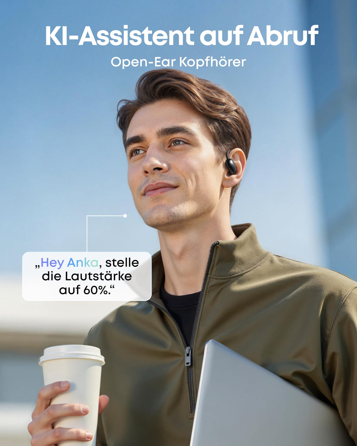 soundcore by Anker AeroFit 2 AI Assistant, Open-Ear Headphones, Hi-Res - A3874