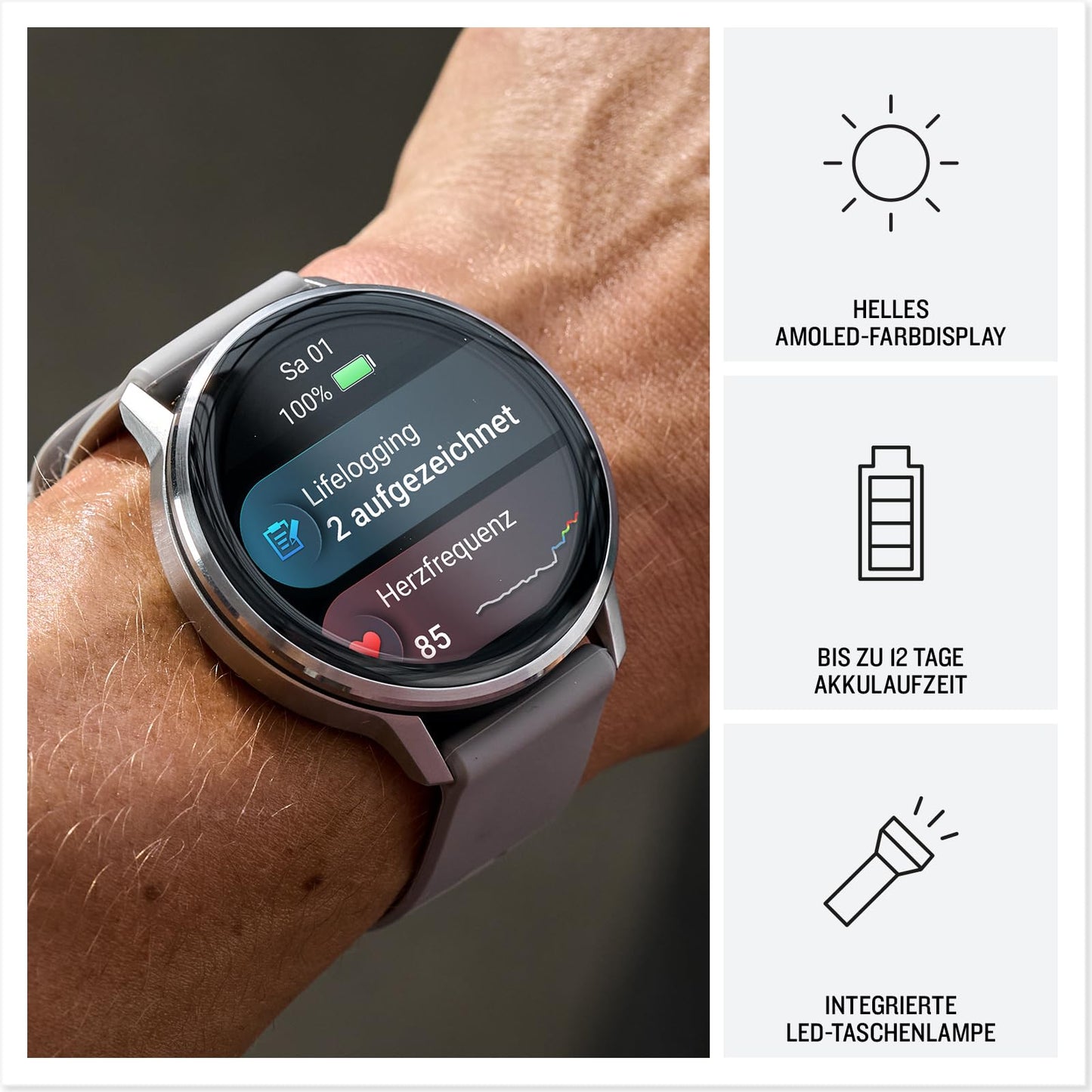 Garmin Venu 4 45mm - fitness smartwatch - 010-03014-00