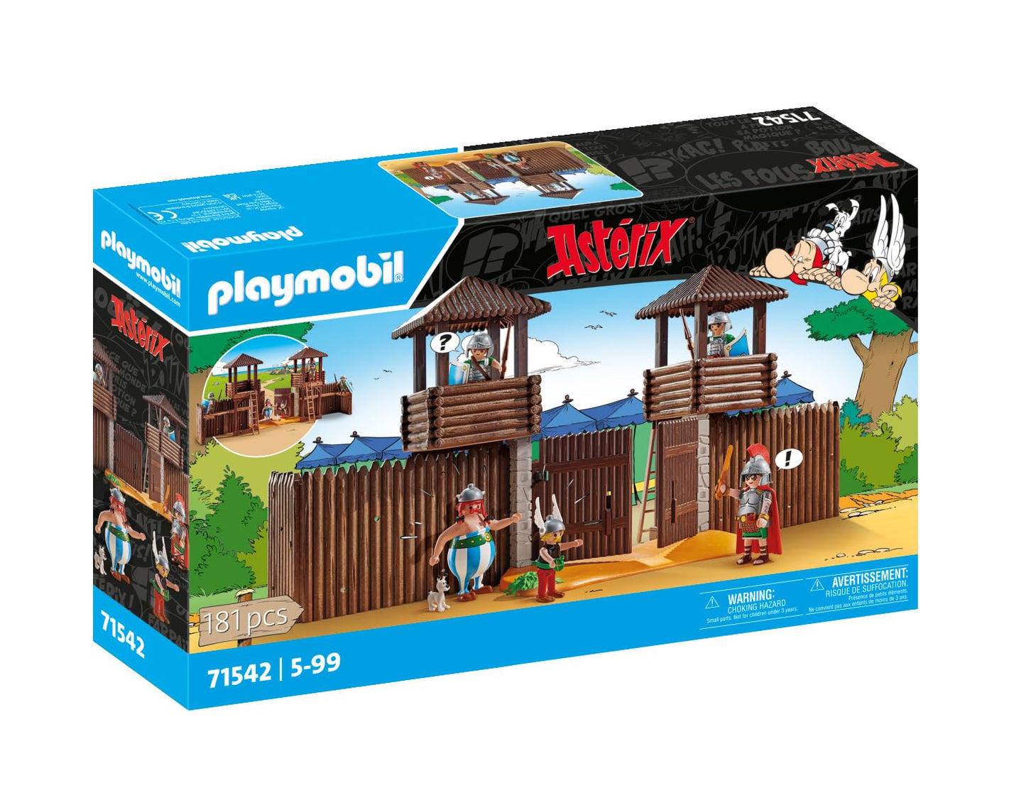 PLAYMOBIL Asterix 71542 Roman camp, exciting conquest of the camp by the Gauls, including a magic potion for more physical strength, detailed toy for children aged 5 and over