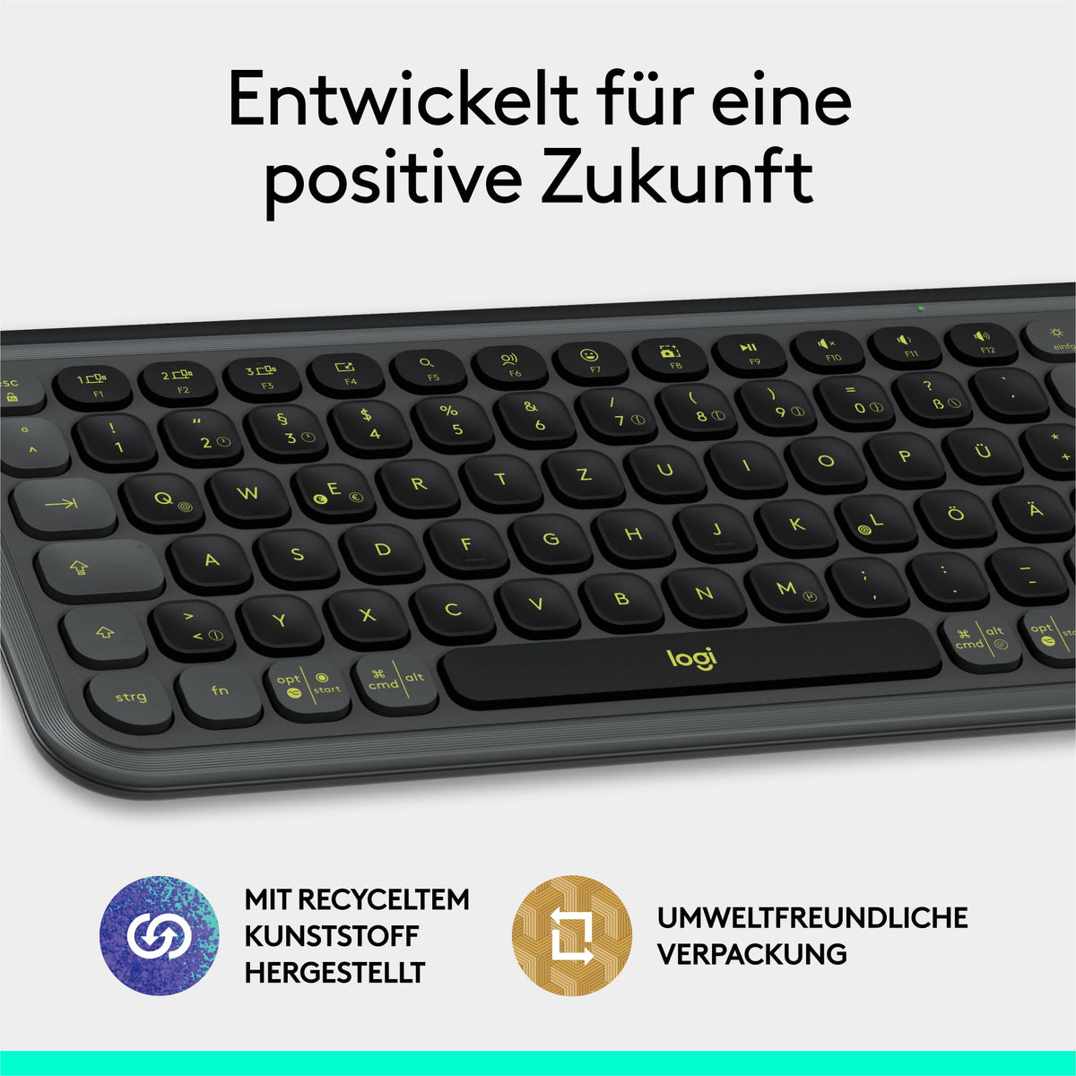 Logitech POP ICON KEYS tastatură Bluetooth fără fir (Grafit) - 920-013059