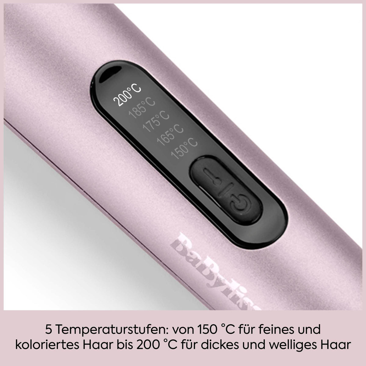 BaByliss Smooth Hot Brush, 42 mm rotating heated thermal brush, lilac - HSB500E