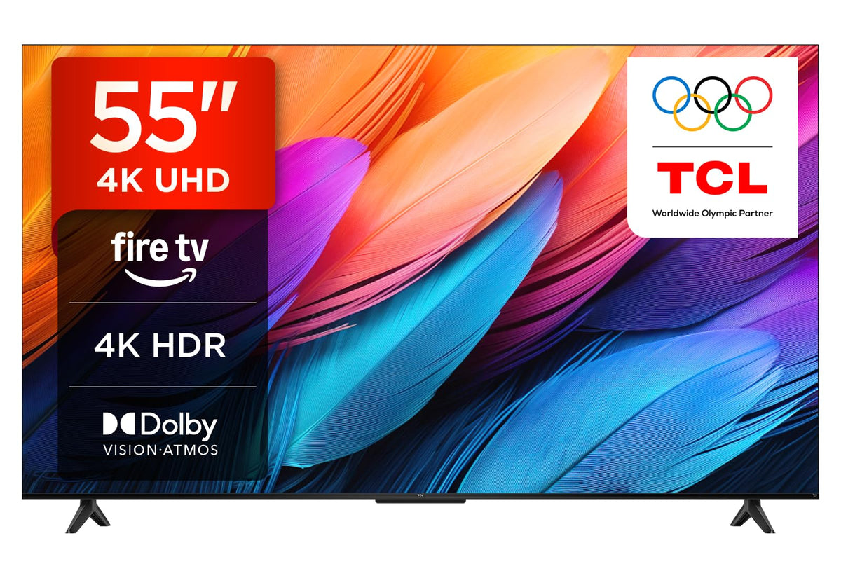 TCL 55PF650A 55-inch 4K Ultra HD, HDR TV, Smart LED Fire TV (Dolby Vision, Dolby Atmos, DTS, HDR 10, Alexa integrated, Airplay2, Miracast)