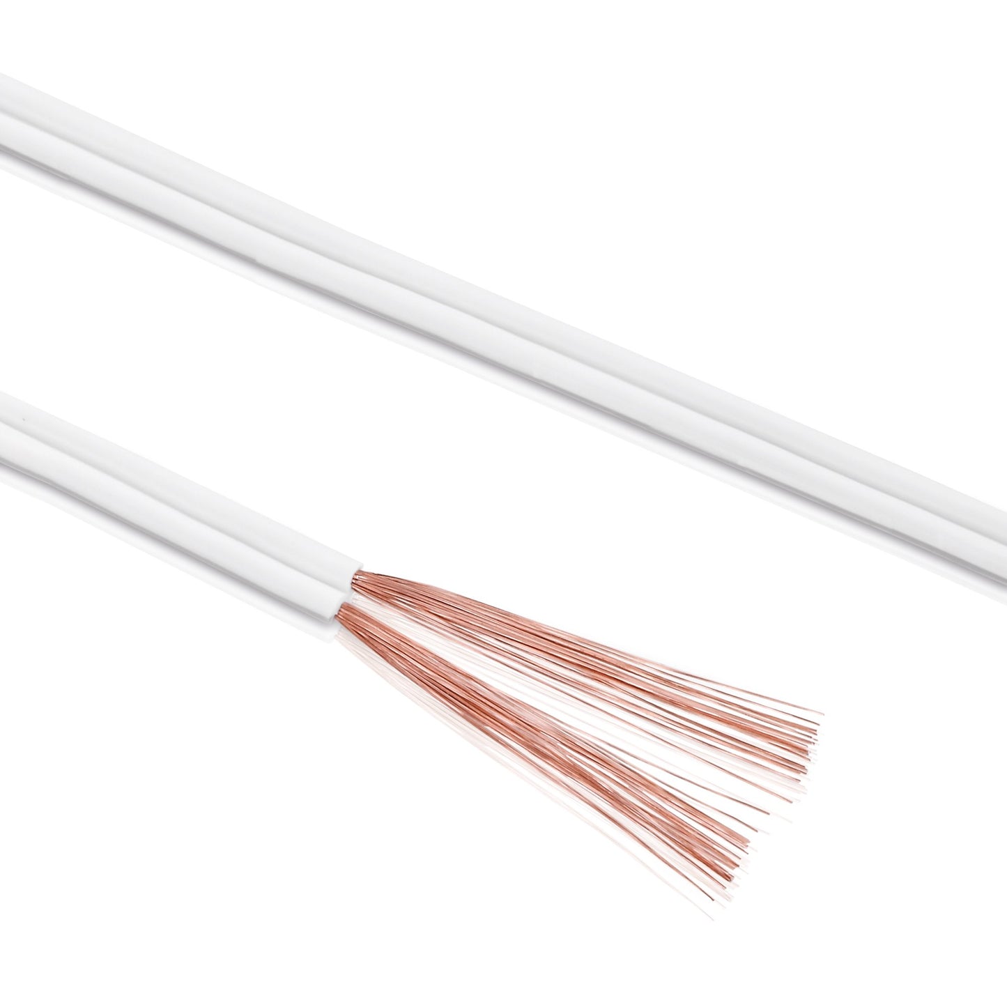 sonero® 100 meters 2x2.50mm² CCA speaker cable / speaker cable, color: white - S-SC2250W-100