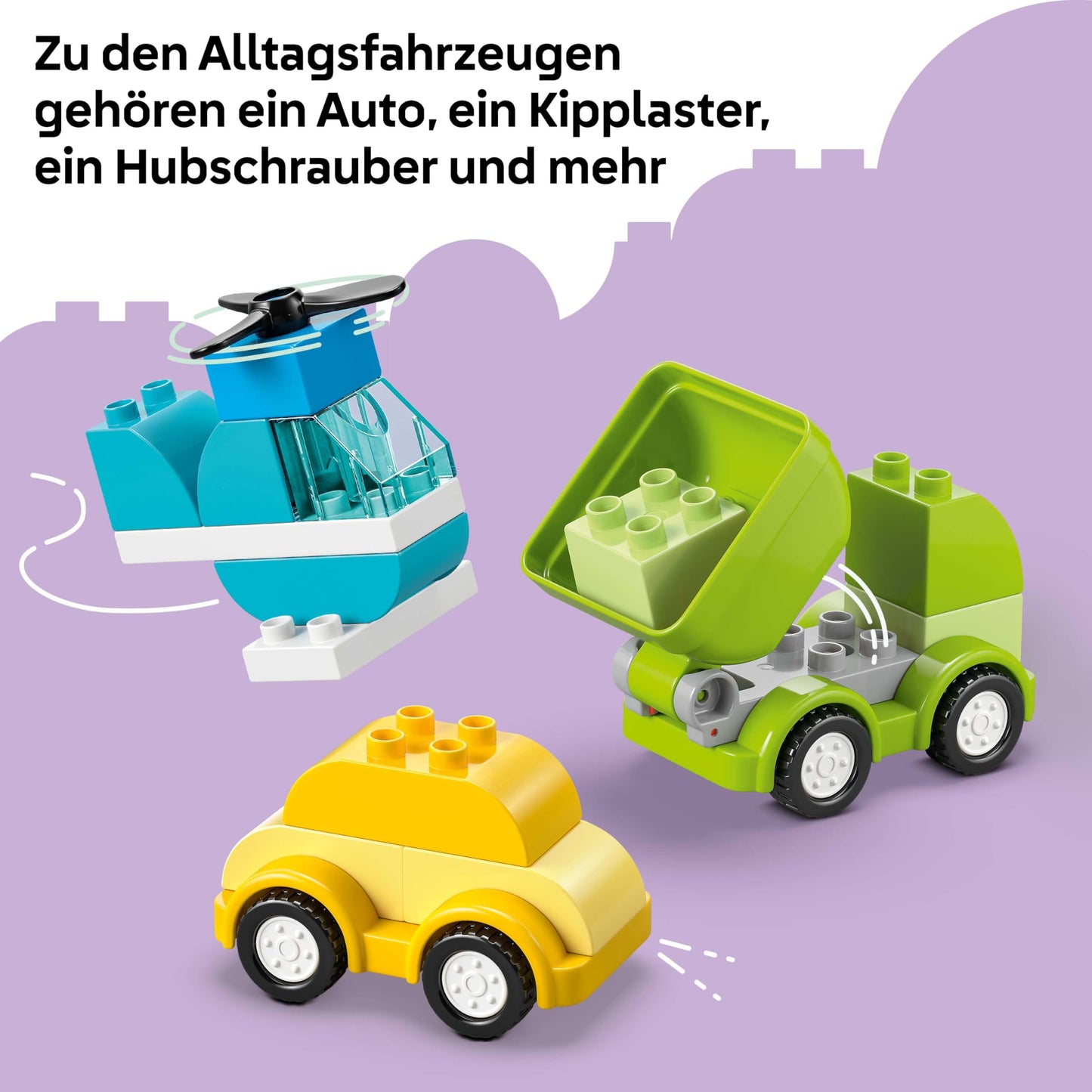 LEGO DUPLO Creative Vehicles - Educational Sorting Toys for Toddlers - Cars and Trucks - Fine Motor Skills Playset - Gift for Babies, Boys and Girls Ages 1+ - 10474