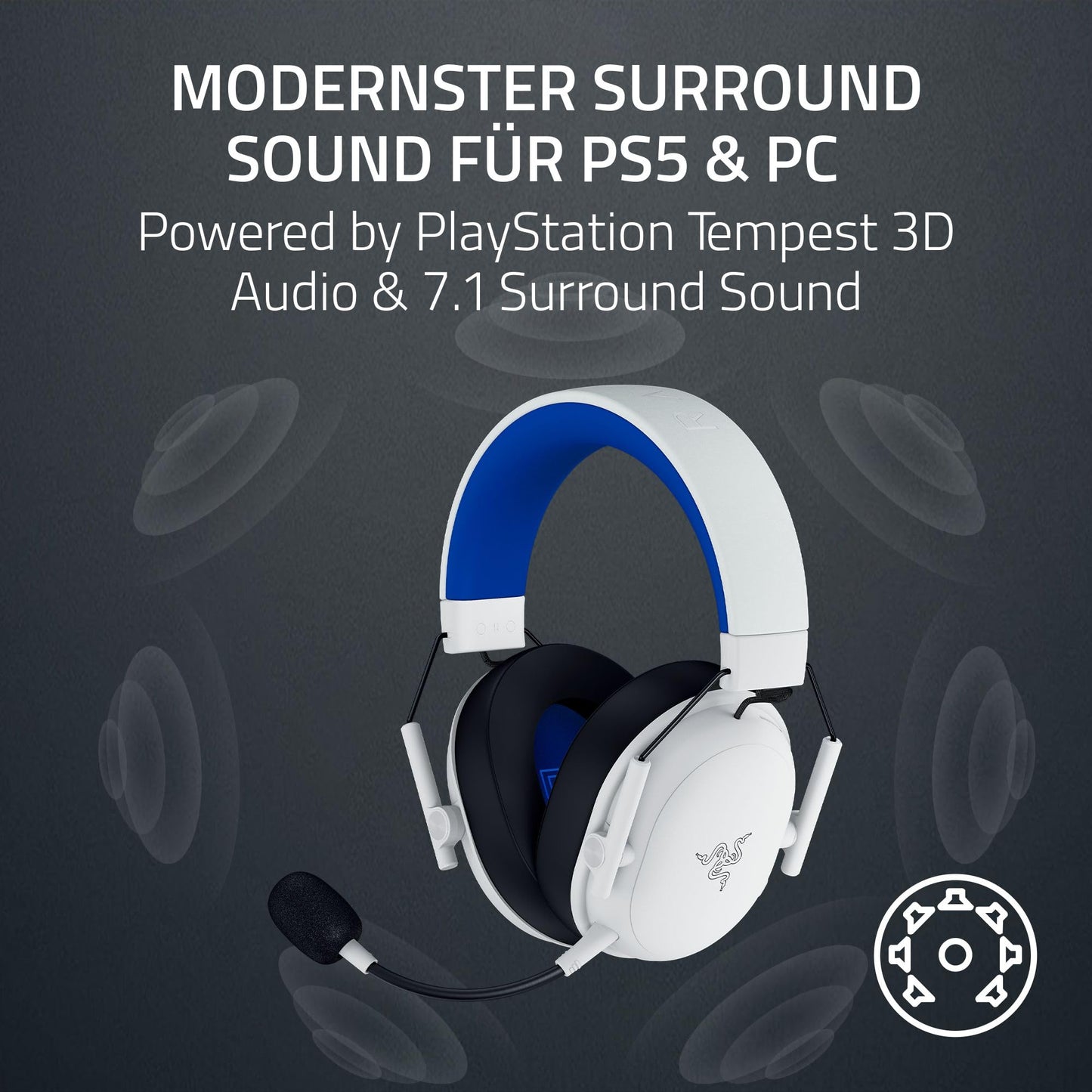 Razer BlackShark V3 White - RZ04-05420500-R3G1