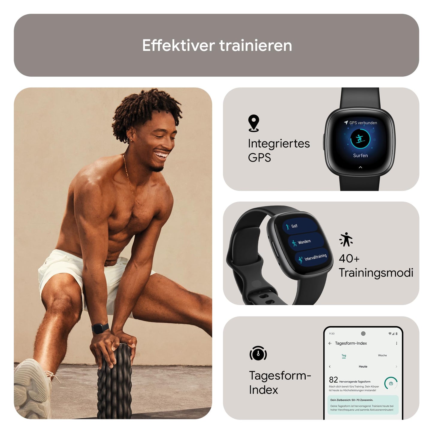 Fitbit Versa 4 Black/Graphite (FB523BKBK)