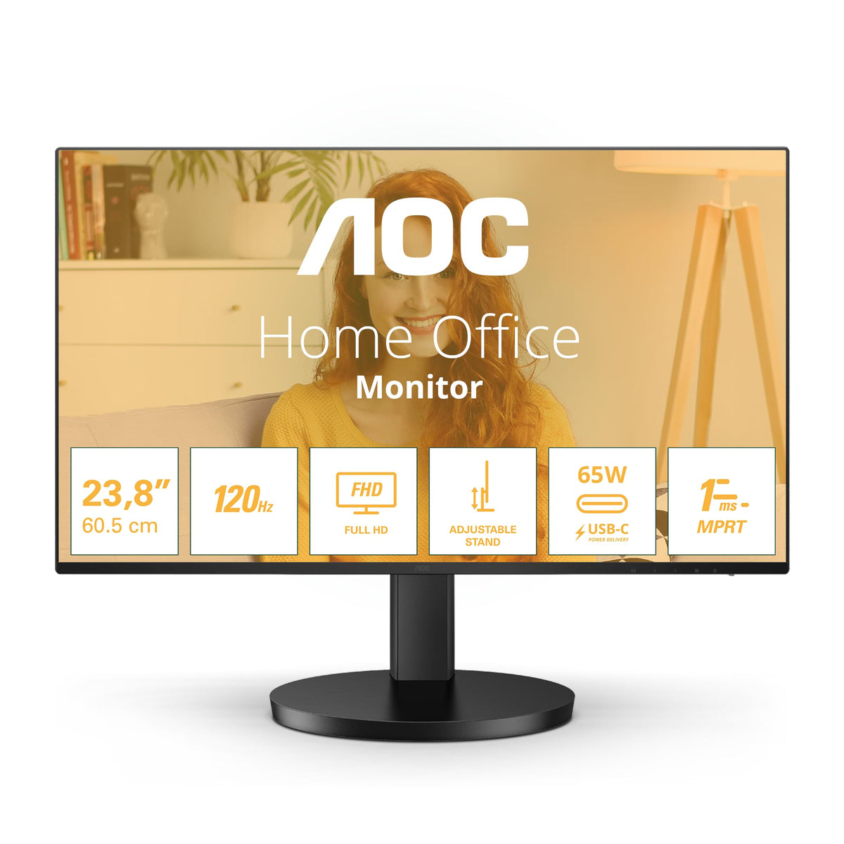 AOC Monitor 24B3CF2 Full HD 23.8