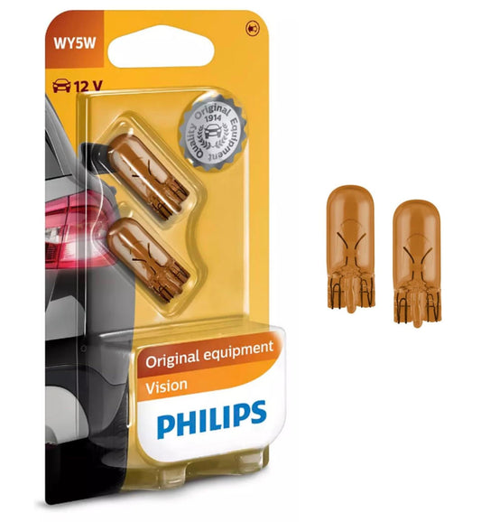 Philips automotive lighting Glassockellampe Vision WY5W, White 12396NAB2