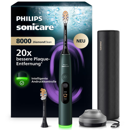 Philips Sonicare Next-Generation DiamondClean 8000 electric toothbrush – with smart pressure control and 15 settings - HX8312/14
