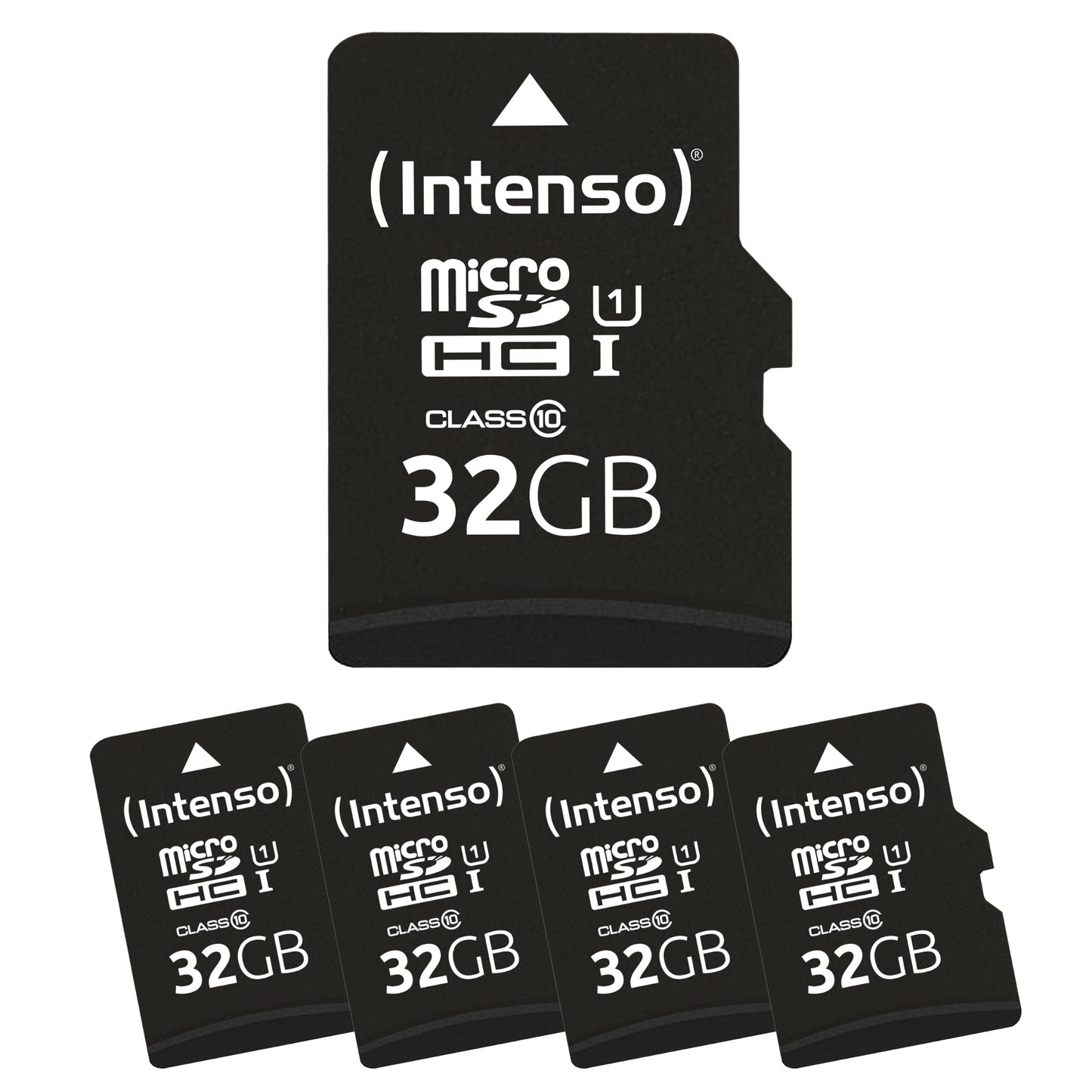 Intenso microSD card Premium Multipack, 5x 32 GB, Micro SDHC, for smartphones, tablets & cameras, waterproof, drop-proof, X-ray-proof, temperature-proof, up to 90 MB/s - 3423585