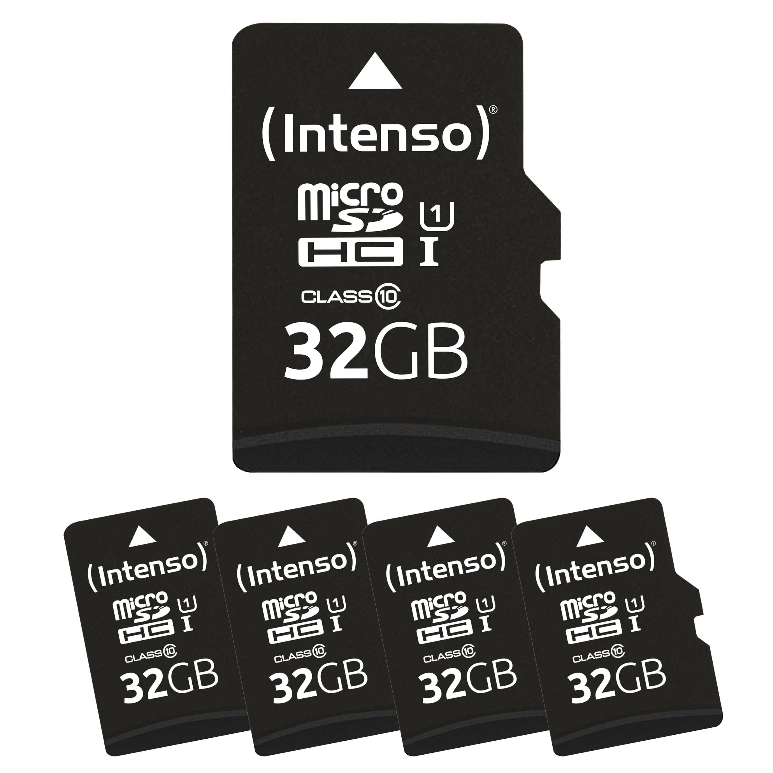 Intenso microSD card Premium Multipack, 5x 32 GB, Micro SDHC, for smartphones, tablets & cameras, waterproof, drop-proof, X-ray-proof, temperature-proof, up to 90 MB/s - 3423585