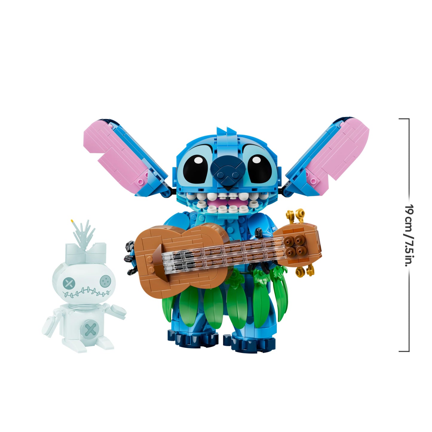 LEGO | Disney Stitch and Scrump - 2 figures with accessories including ukulele as room decoration - birthday gift for girls, boys and film fans aged 9 and over - 43296