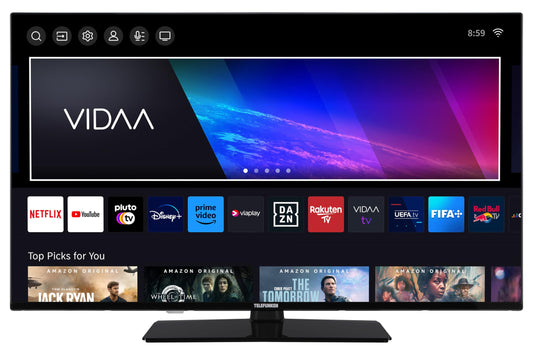 TELEFUNKEN XU50VP750M, 50 inch Smart TV, VIDAA, 4K UHD, HDR, Dolby Vision, triple tuner, 6 months HD+, black (2026)